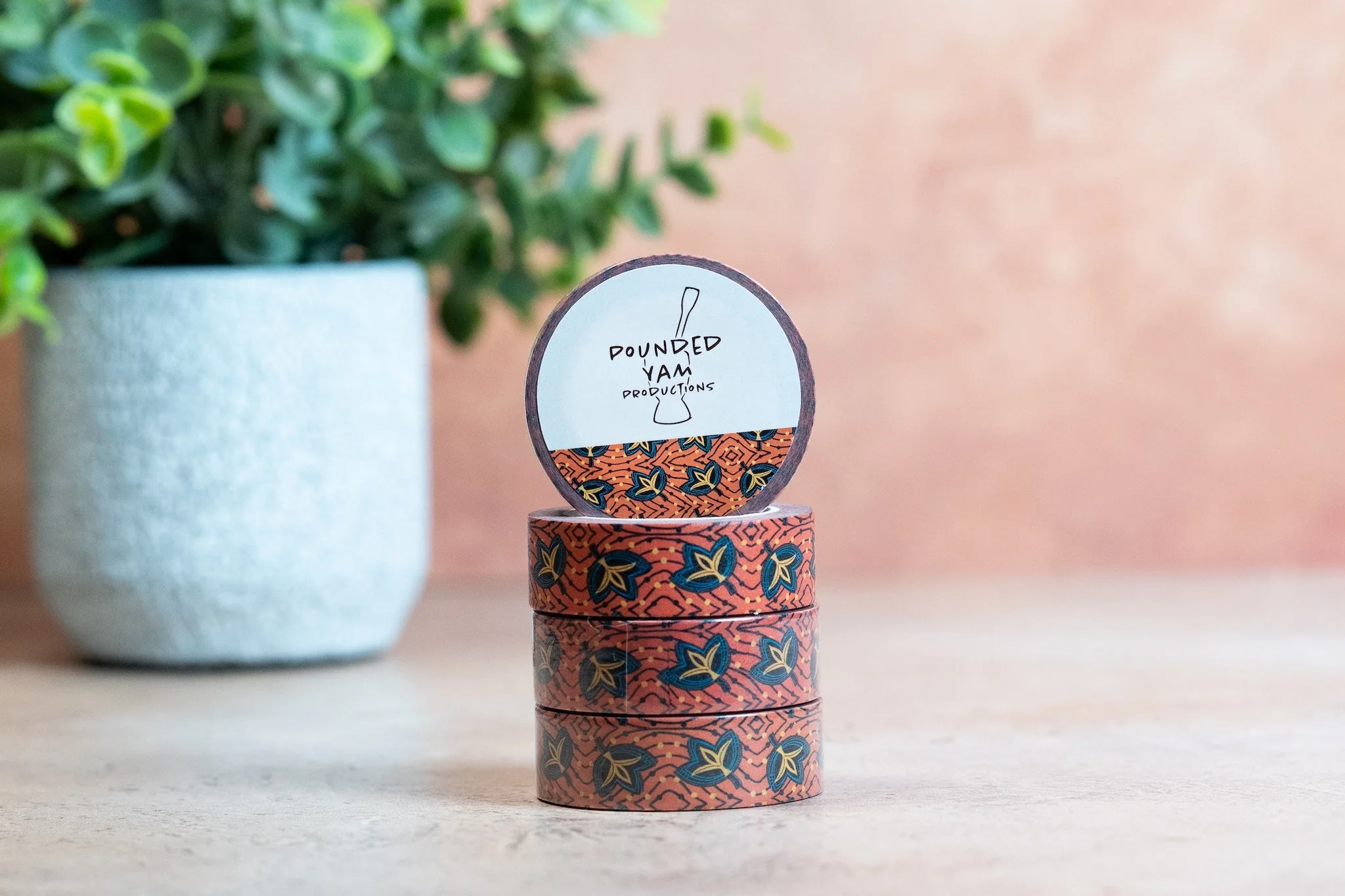 African Print Washi Tape - Fans (Ankara) - Image 3