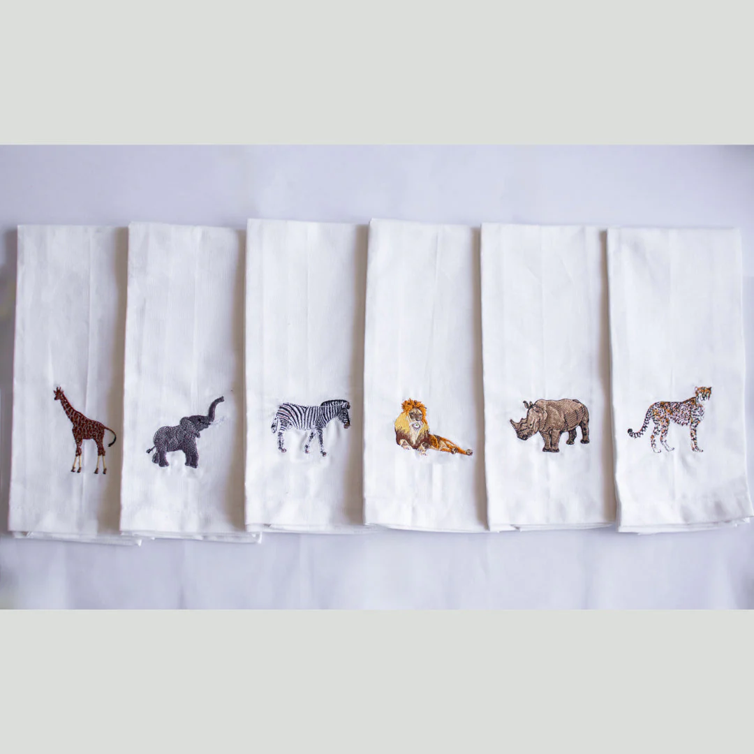 African Wildlife Cotton Tea Towels - Handmade Kitchen Gift - Image 9