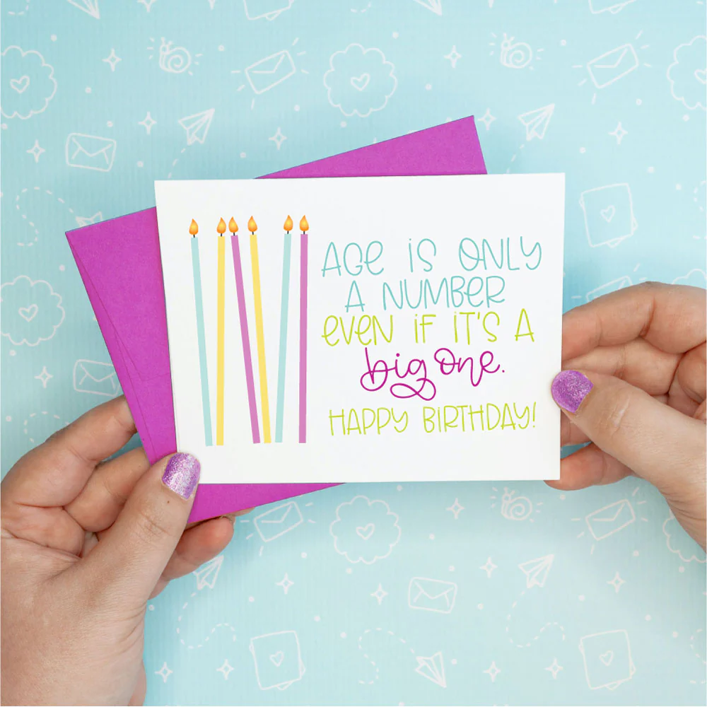 Age is Only a Number Birthday Greeting Card