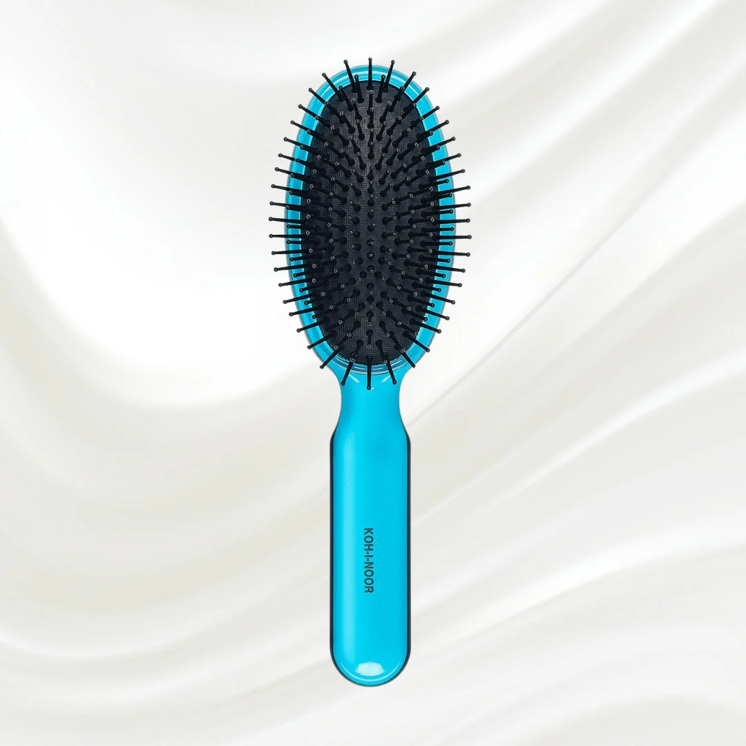 All Seasons Synthetic Pin Hair Brush - Pneumatic Cushion for Thick & Coarse Hair - Image 25