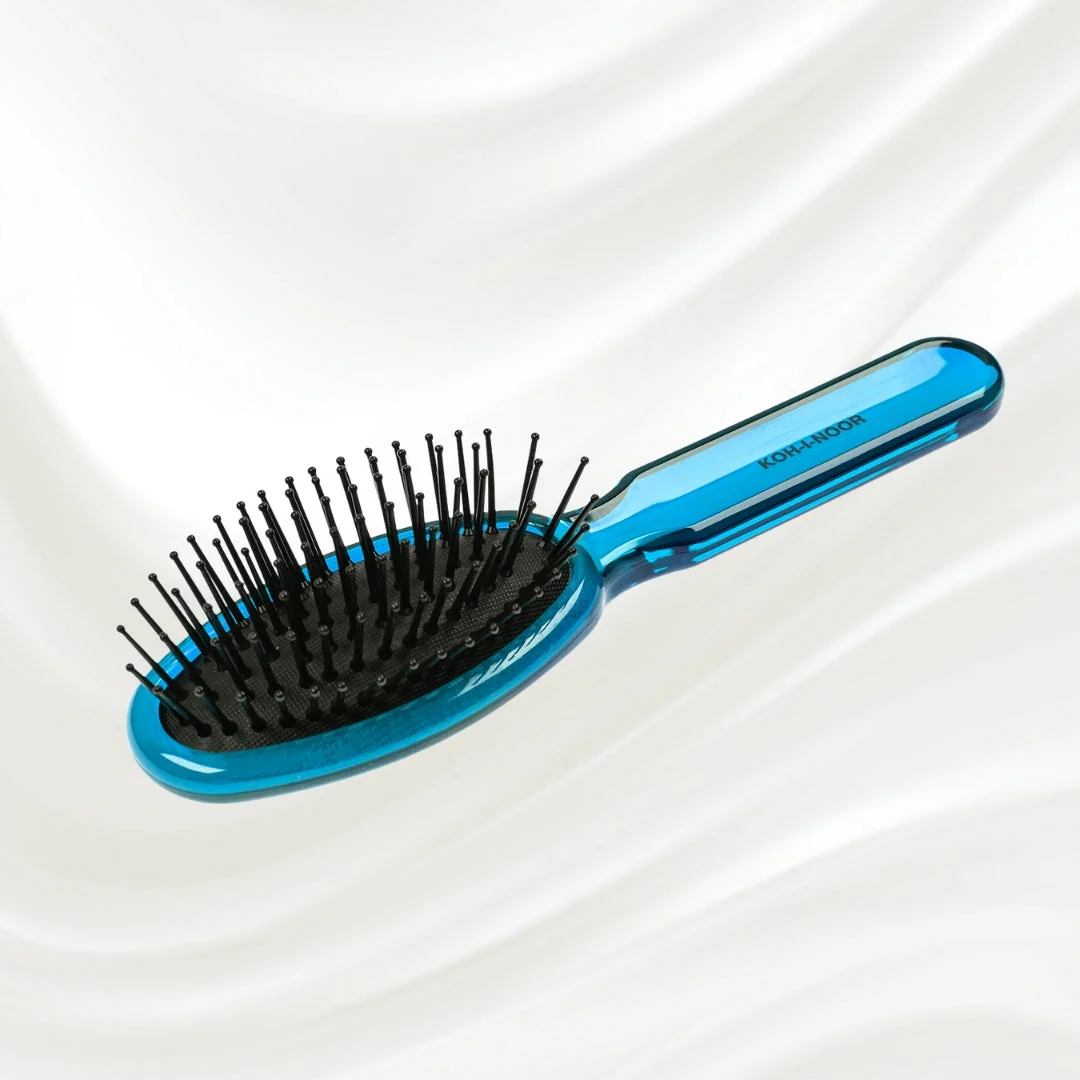 All Seasons Synthetic Pin Hair Brush - Pneumatic Cushion for Thick & Coarse Hair - Image 4