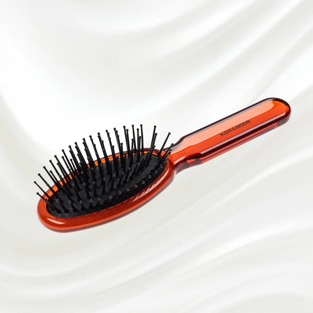 All Seasons Synthetic Pin Hair Brush - Pneumatic Cushion for Thick & Coarse Hair - Image 9