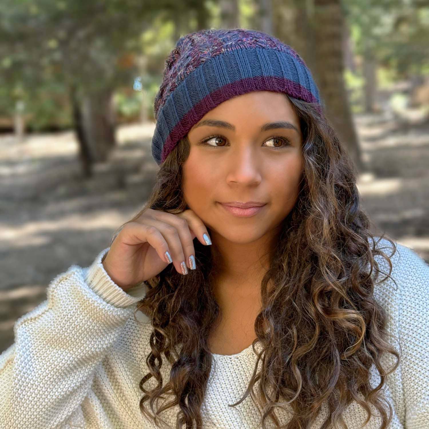Alpaca Beanie - Braided - Galaxy - Image 2