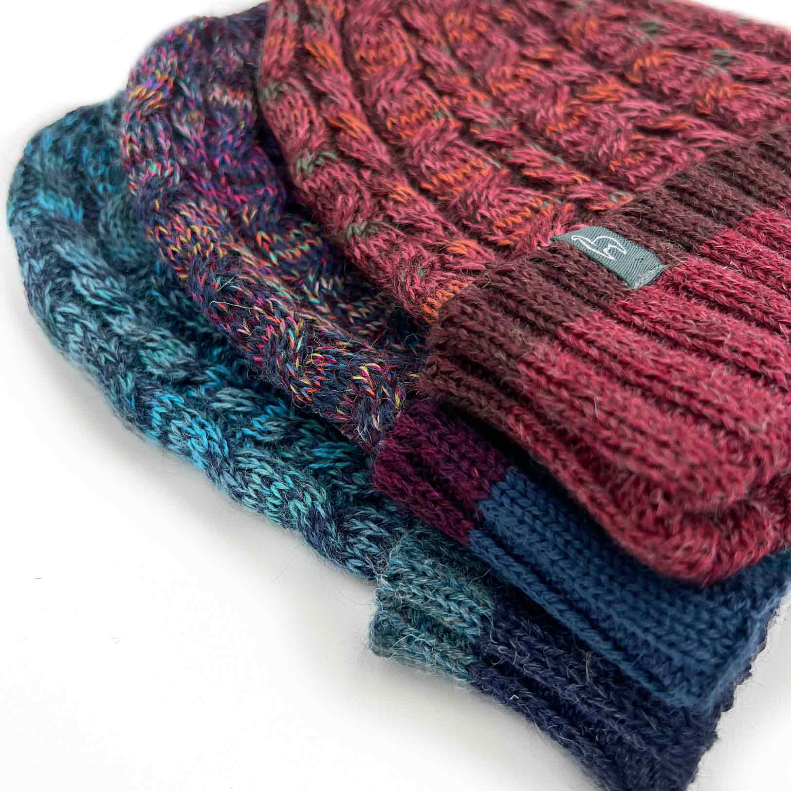 Alpaca Beanie - Braided - Galaxy - Image 4