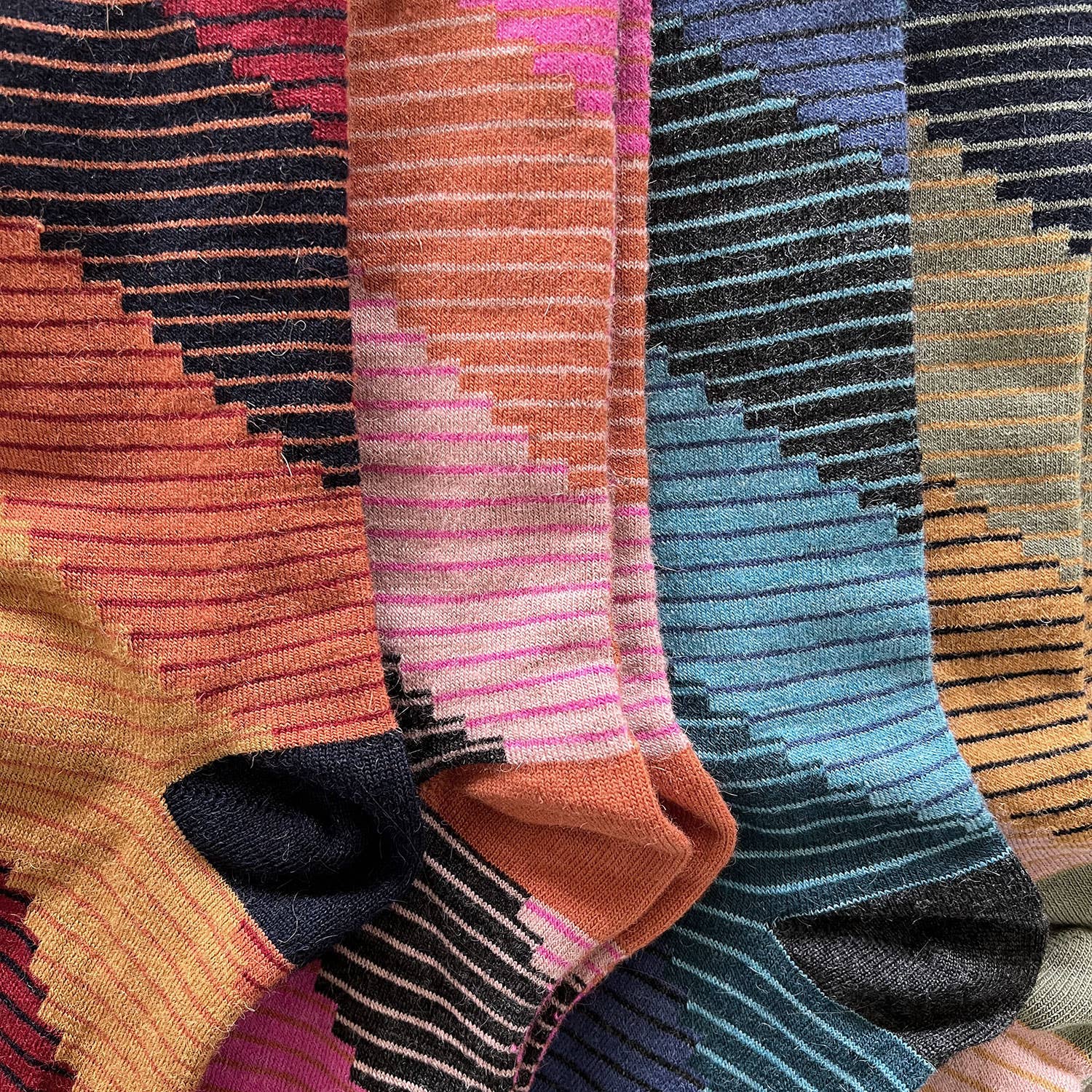 Alpaca Socks - Tetris - Cemento - Image 5