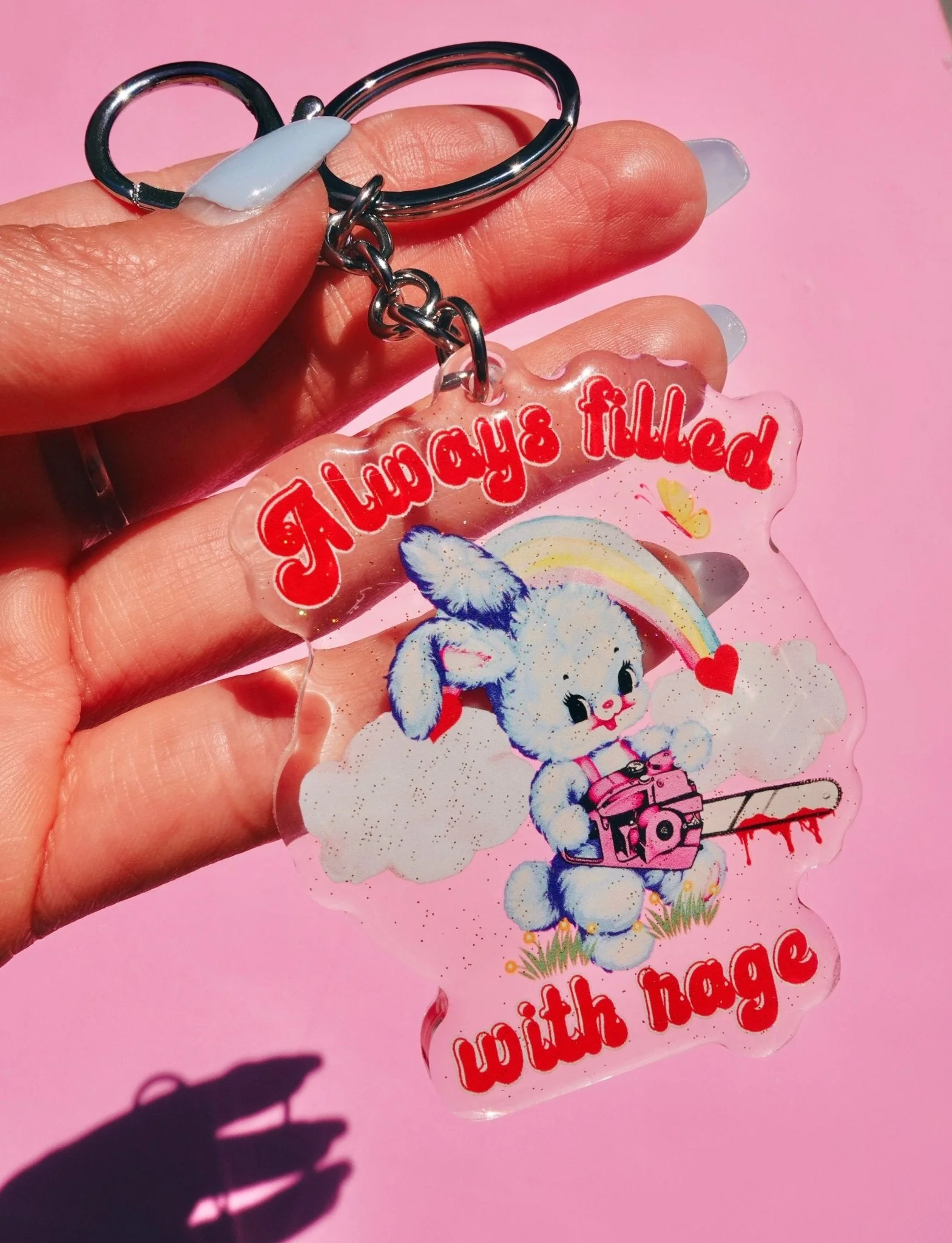 Always Filled With Rage Acrylic Keychain - Image 2