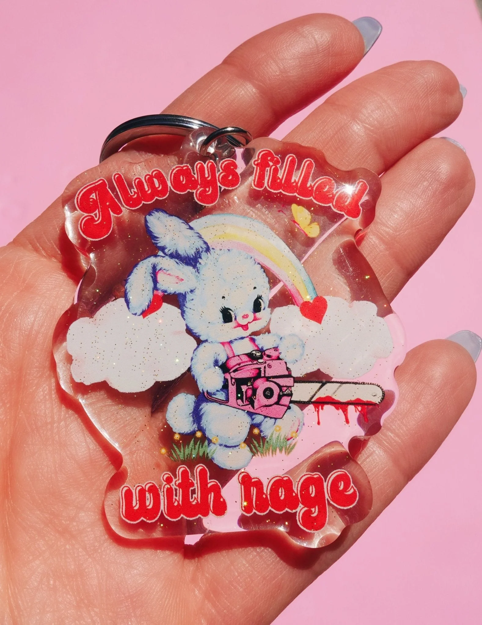 Always Filled With Rage Acrylic Keychain - Image 3