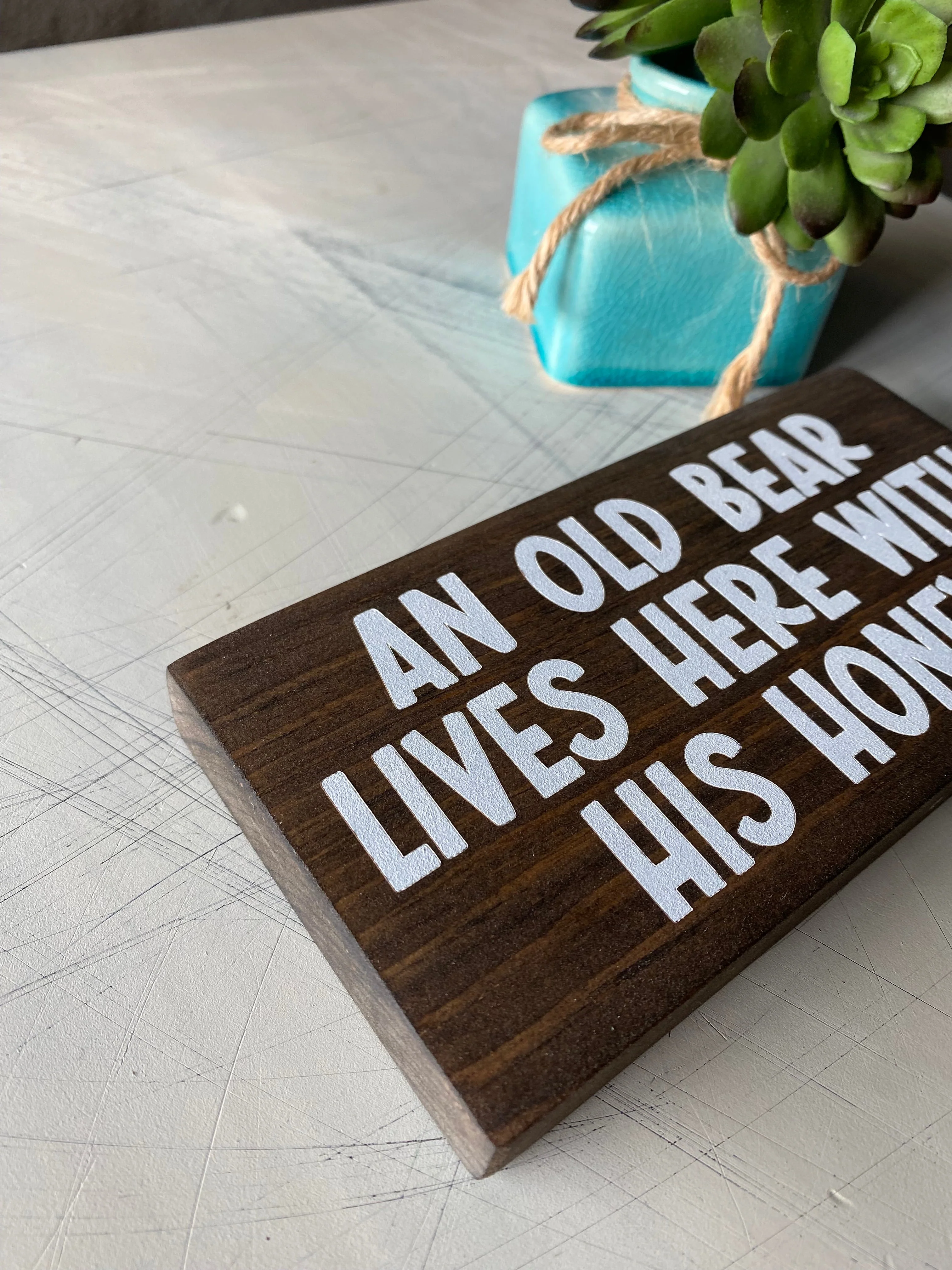An old bear lives here with his honey - Image 3