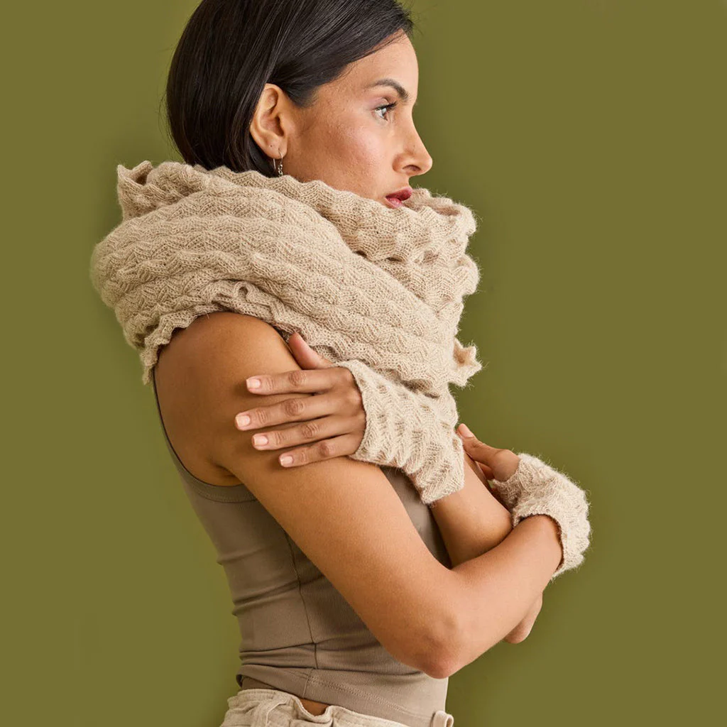 Andean Crochet Alpaca Gloves - Image 3