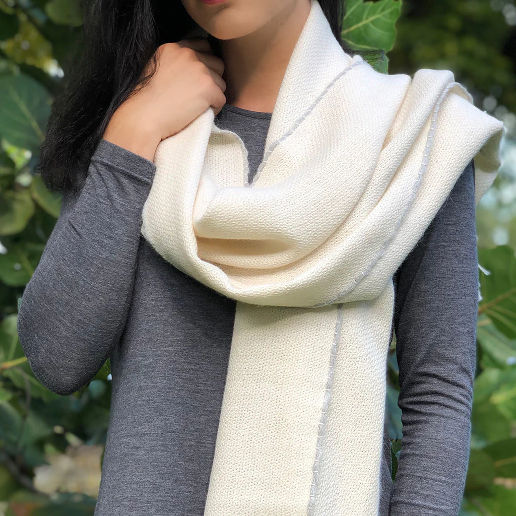 Andes Snow Baby Alpaca Scarf - Image 2