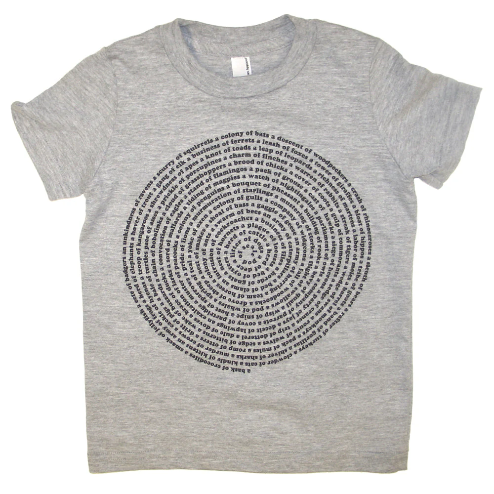 Animal Collective Group Nouns Kids Tee Shirt - Image 4