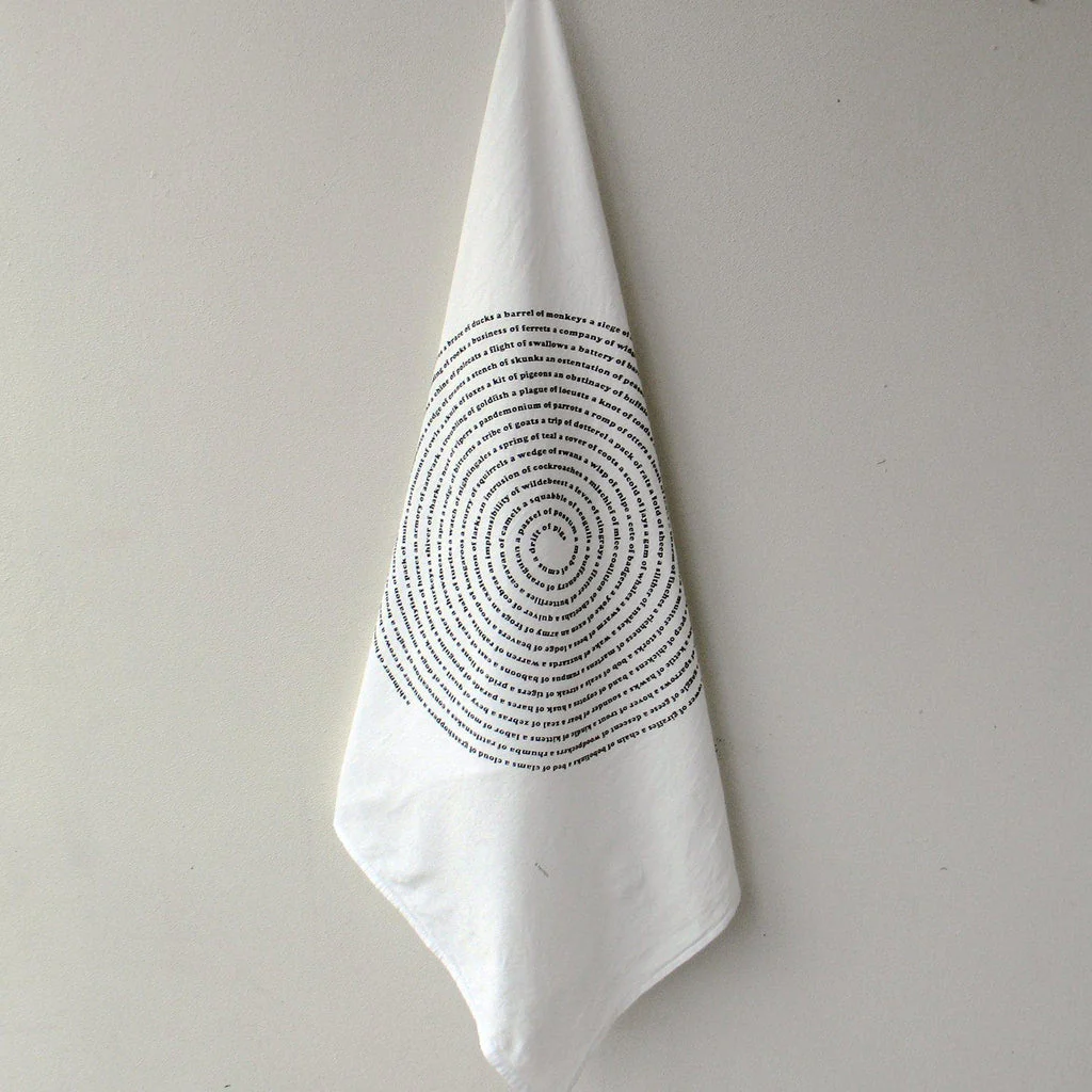 Animal Collective Nouns Flour Sack Kitchen Towel - Image 5