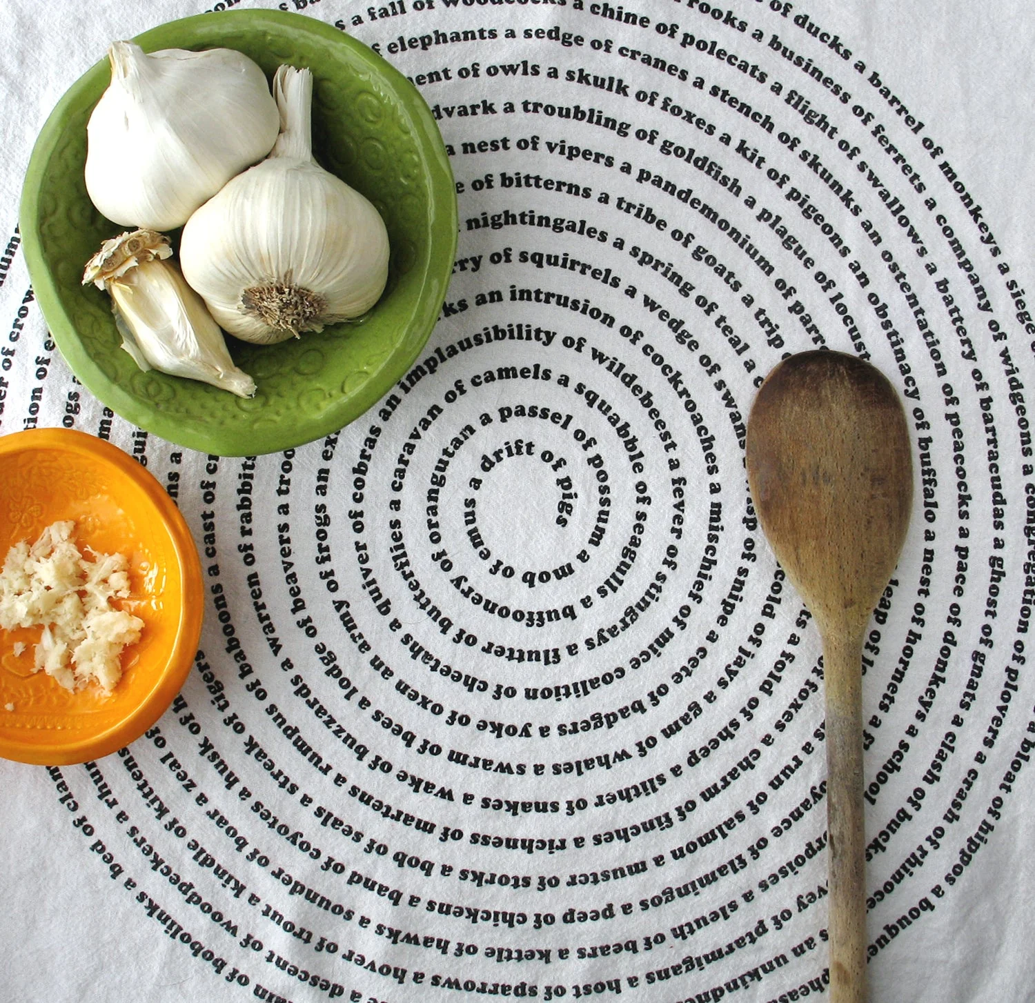 Animal Collective Nouns Flour Sack Kitchen Towel - Image 9