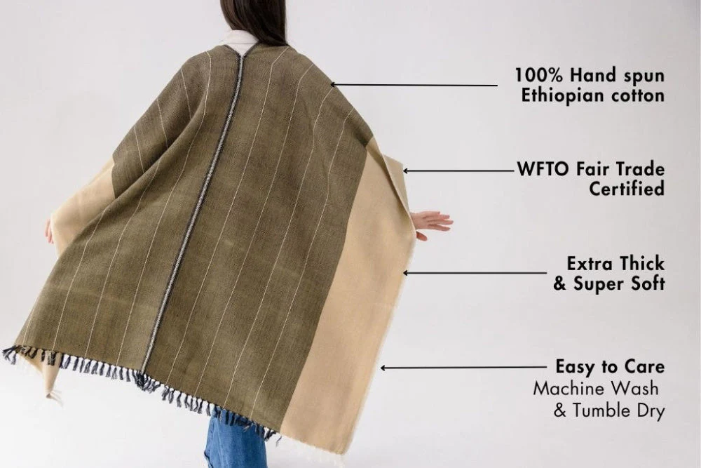 Anna Handwoven Ethiopian Cotton Jacket - Image 2
