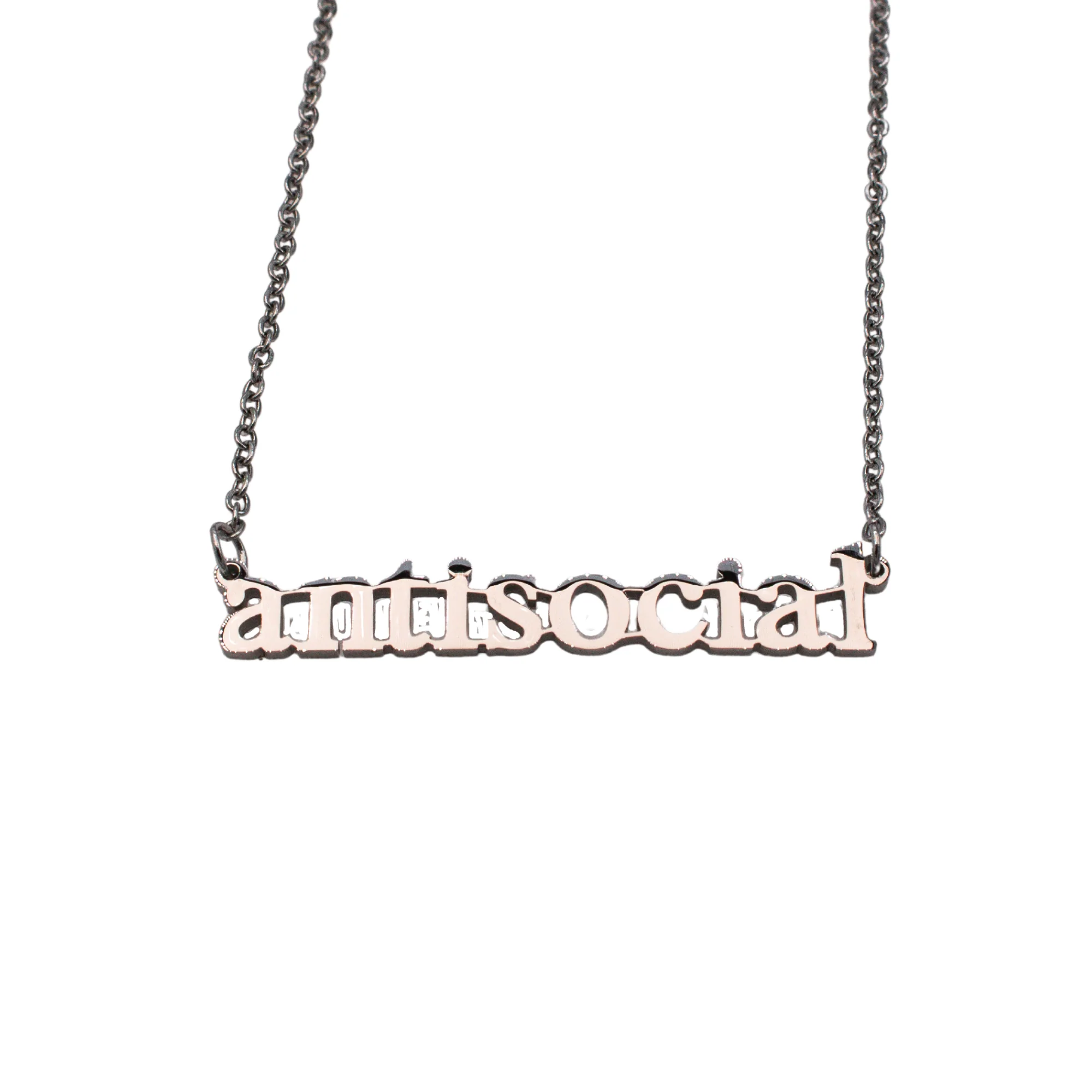 Antisocial Cutout Necklace - Image 4