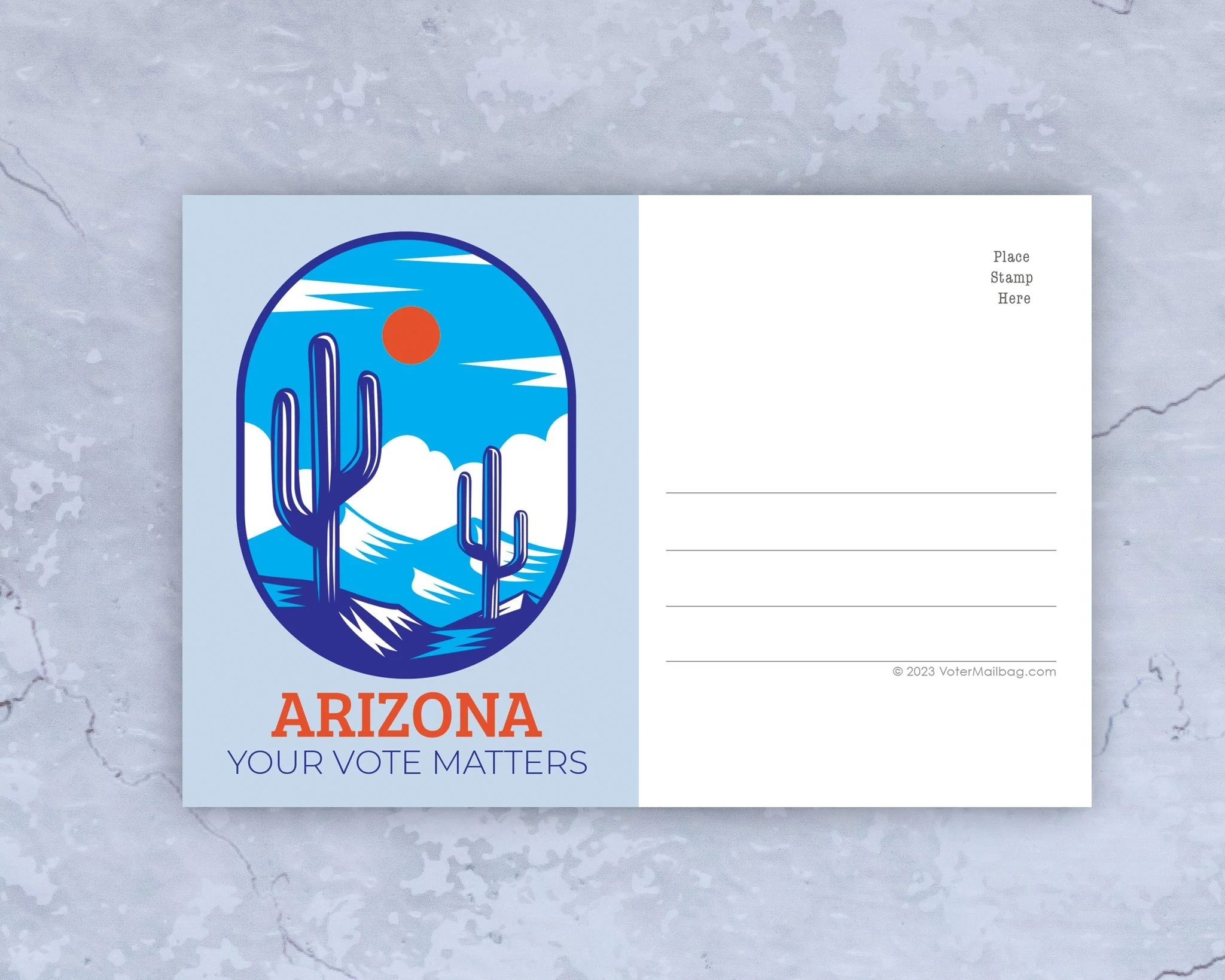 Arizona Voter Postcards - Blank 4x6 Voter Postcards - Image 2