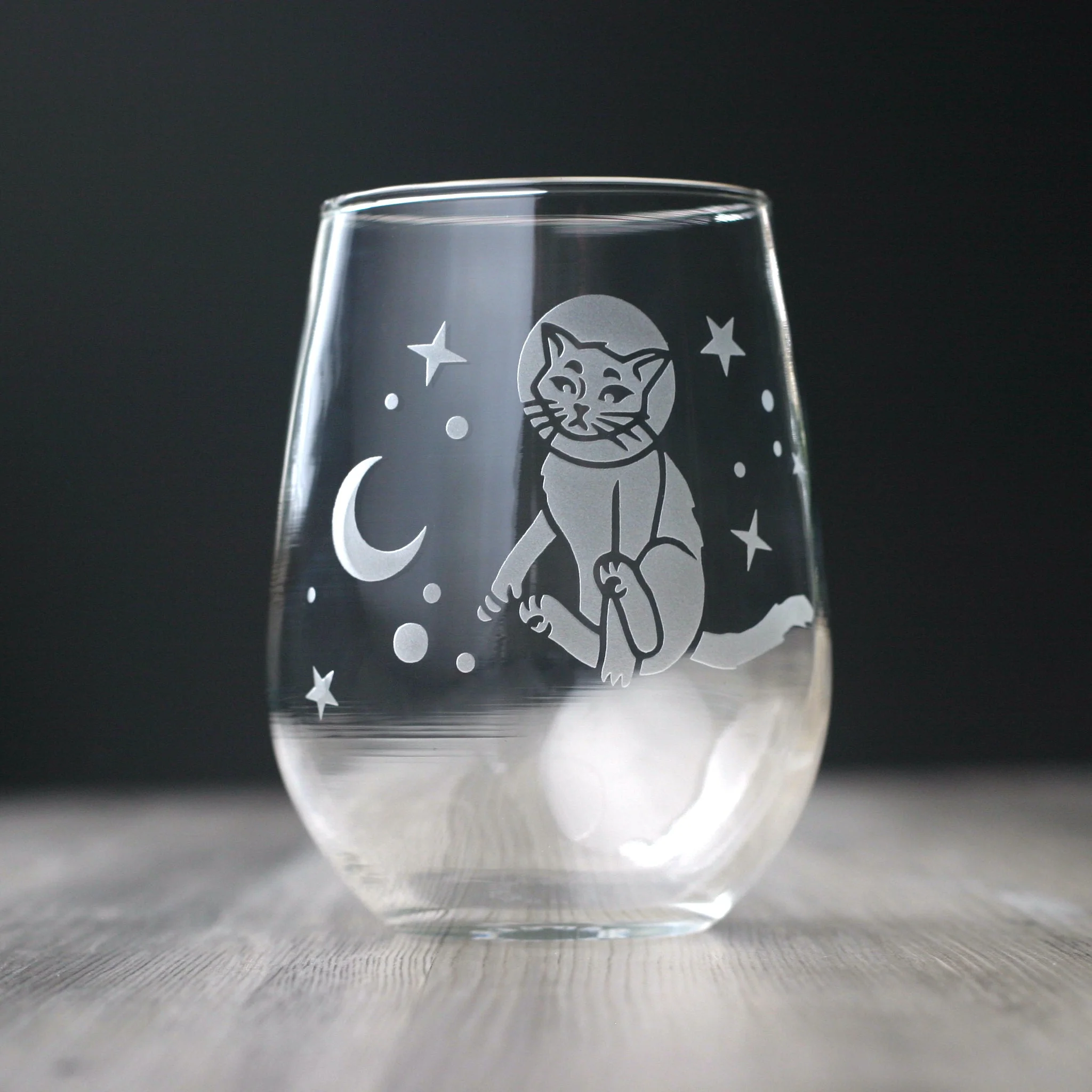 Astronaut Space Cat Wine Glass - Image 4