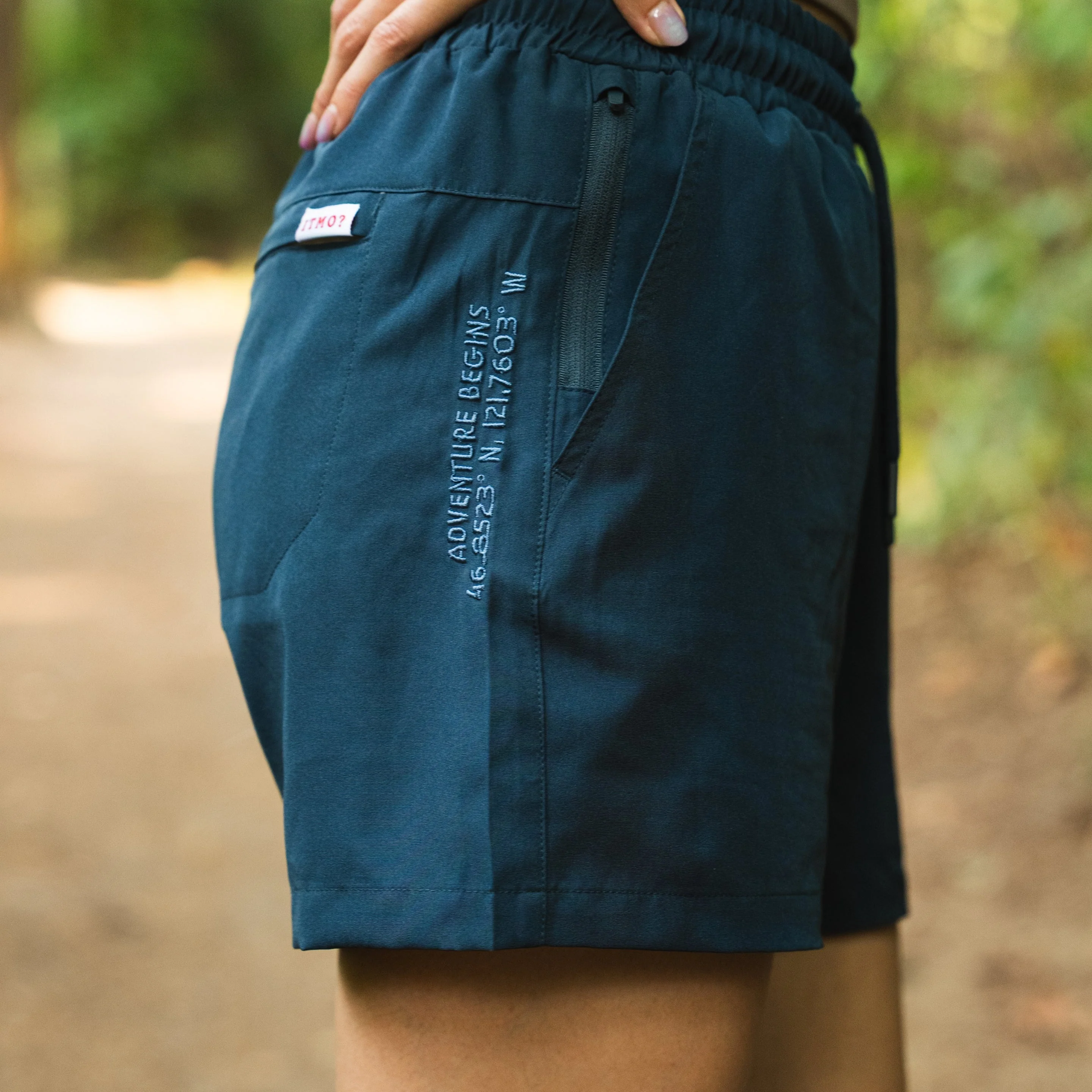 Athletic 5 Inch Recycled Shorts - Cascade Blue - Image 8