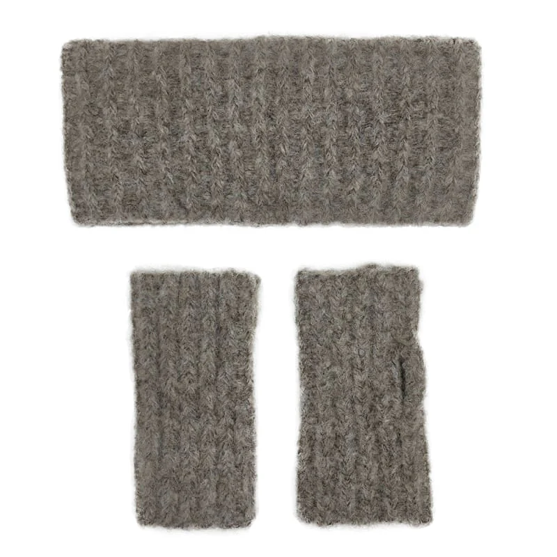 Autumn Ribbed Alpaca Gloves - Image 3