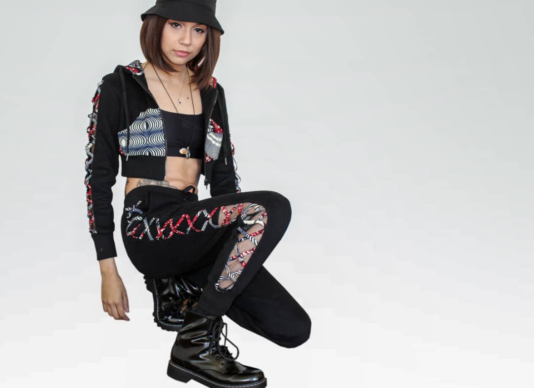 Awa Mesh Joggers Pants  | African print joggers - Image 3