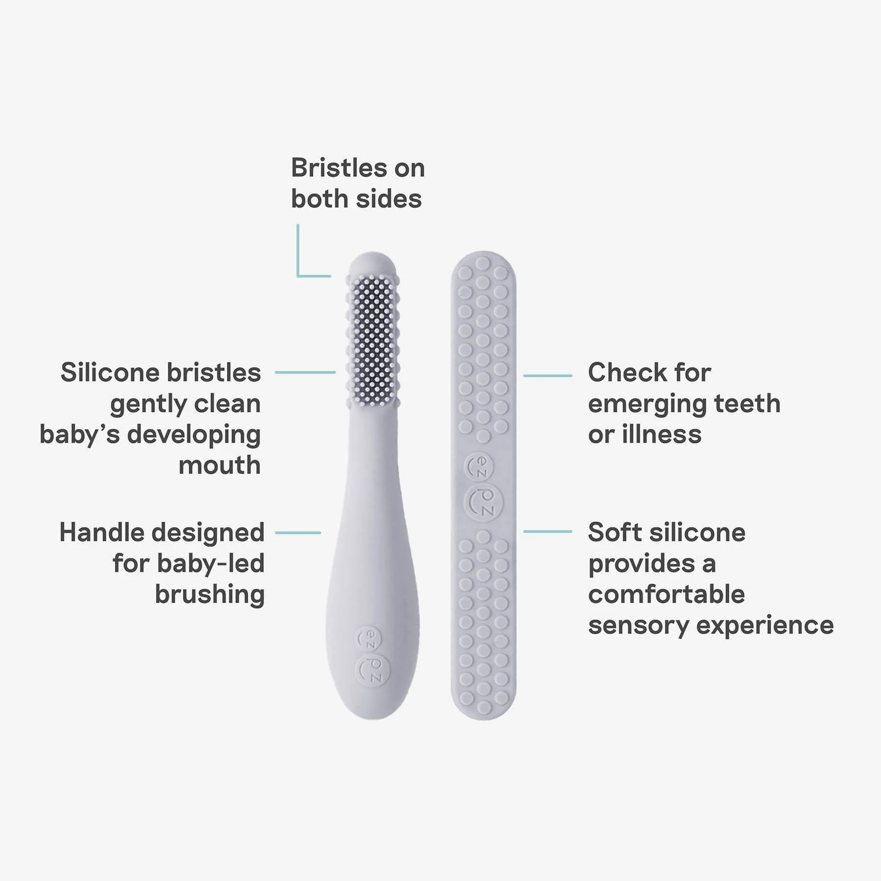 Baby-Led™ Toothbrush + Tongue Depressor - Image 3