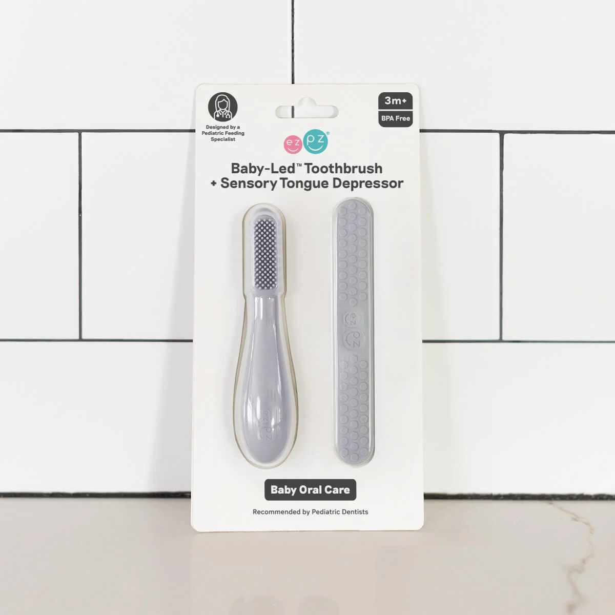 Baby-Led™ Toothbrush + Tongue Depressor - Image 4