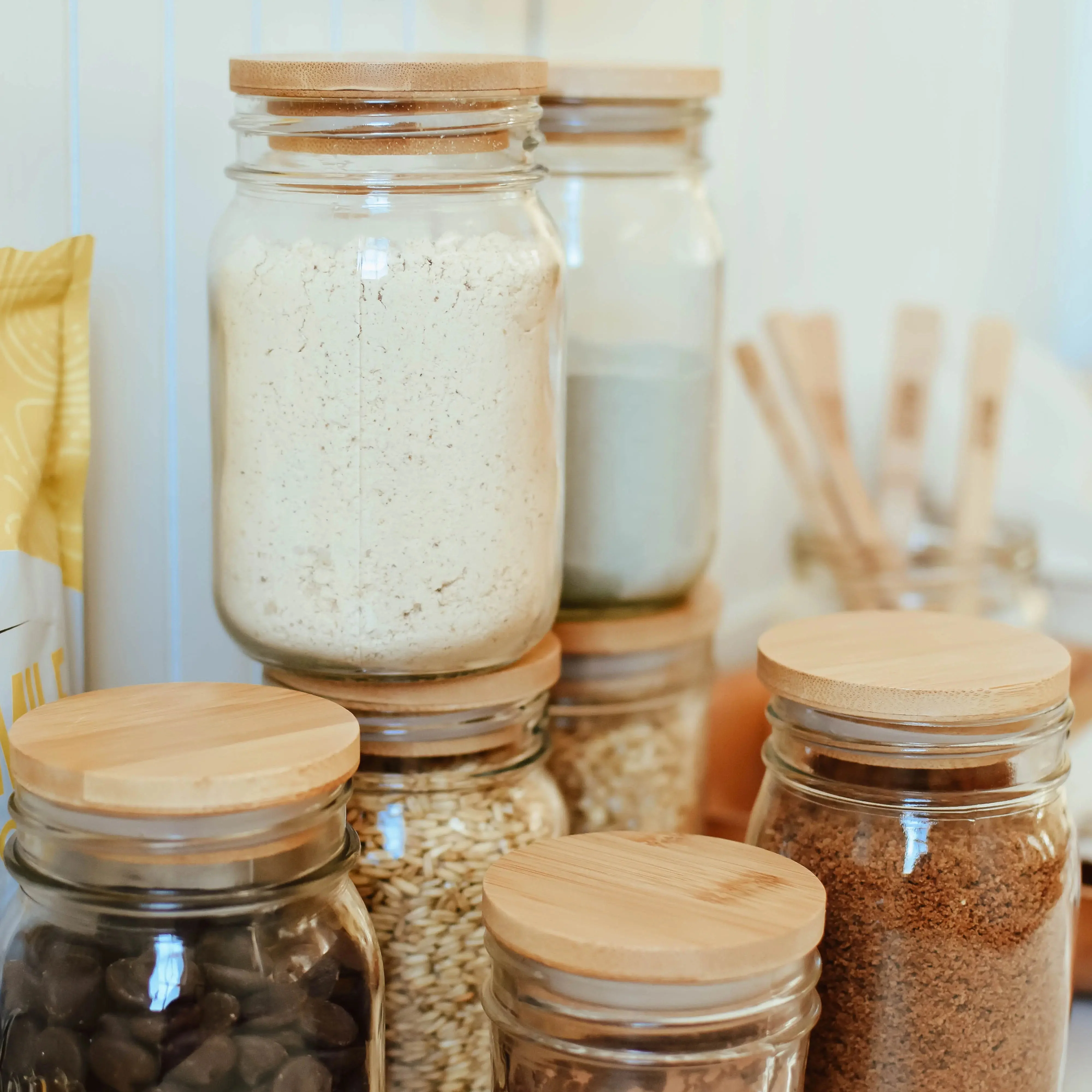 Bamboo Jar Lids – Plastic-Free Storage for Mason Jars | Regular & Wide Mouth - Image 5