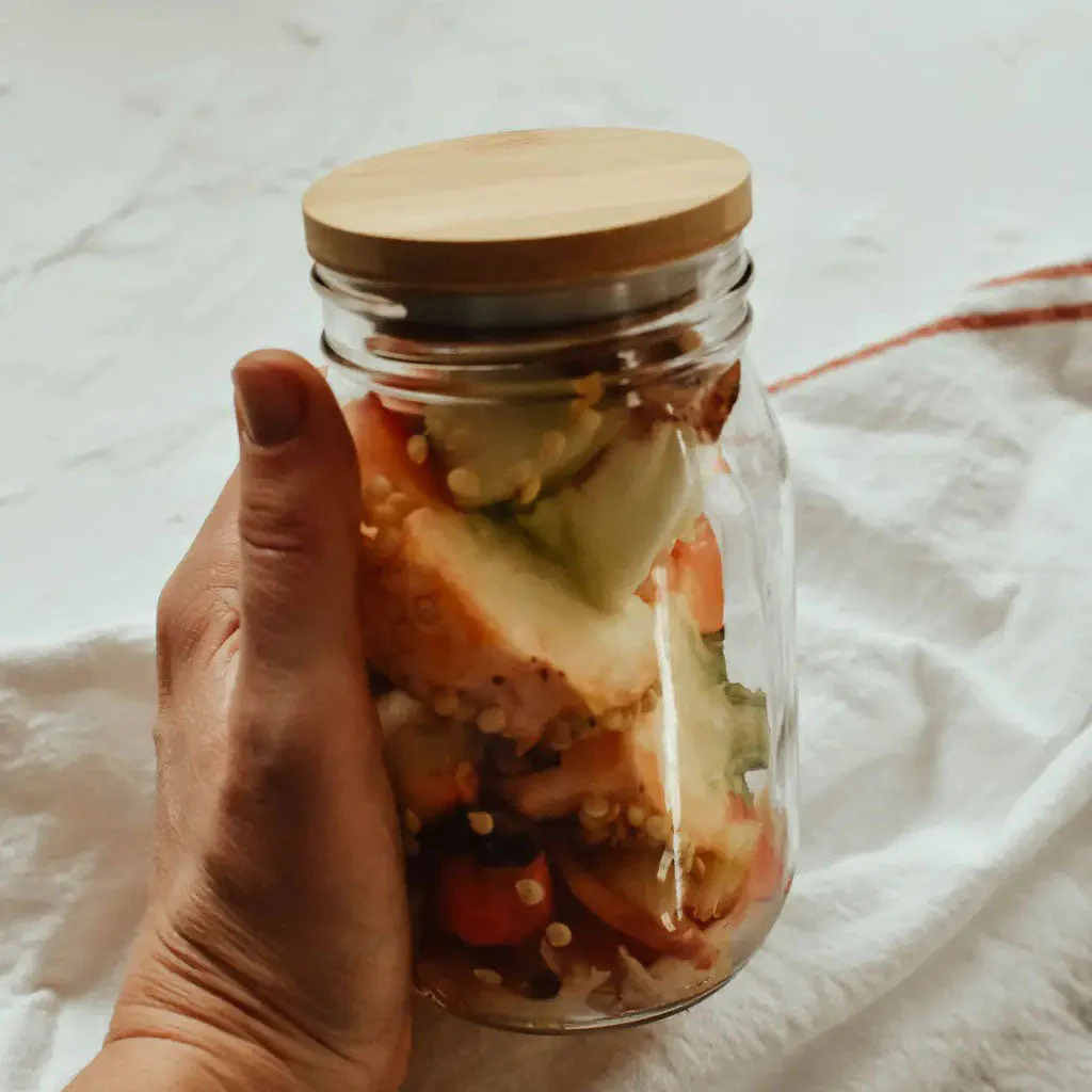 Bamboo Jar Lids – Plastic-Free Storage for Mason Jars | Regular & Wide Mouth - Image 6