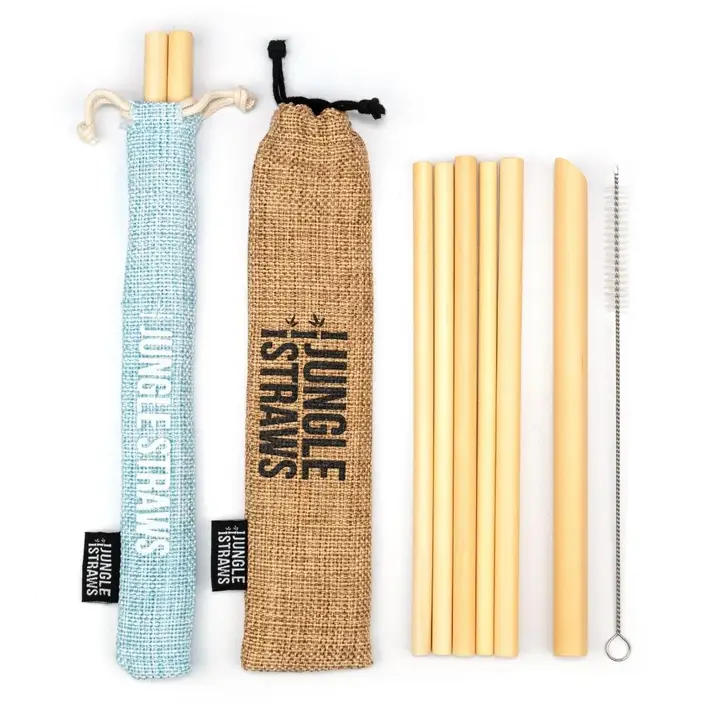 Bamboo Straws - Reusable Drinking Straw Set - Plastic-Free - Image 3