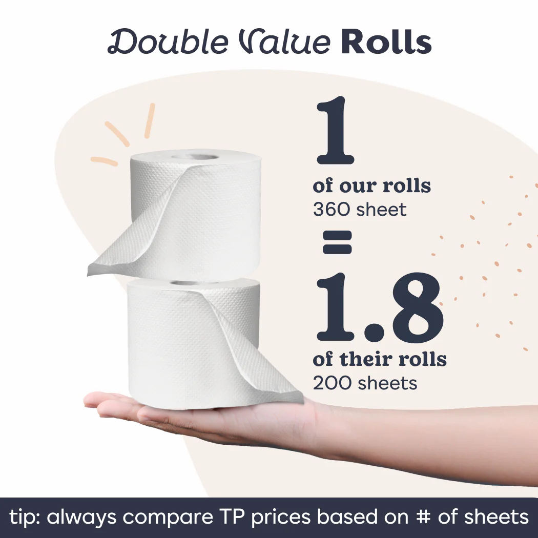 Bamboo Toilet Paper - Single Wrapped Roll - Image 2