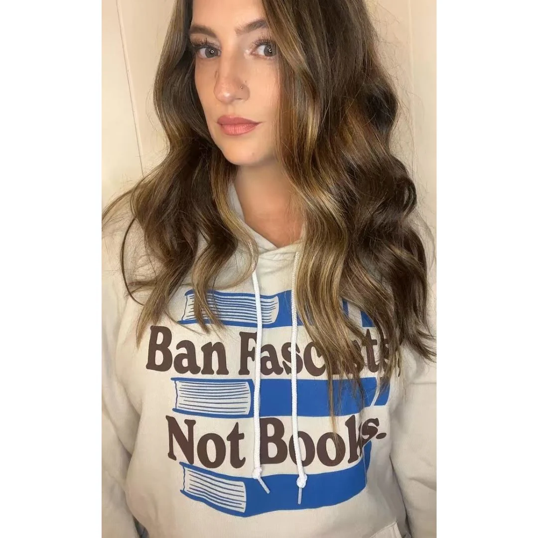 Ban Fascists Not Books Pullover Fleece - Image 2