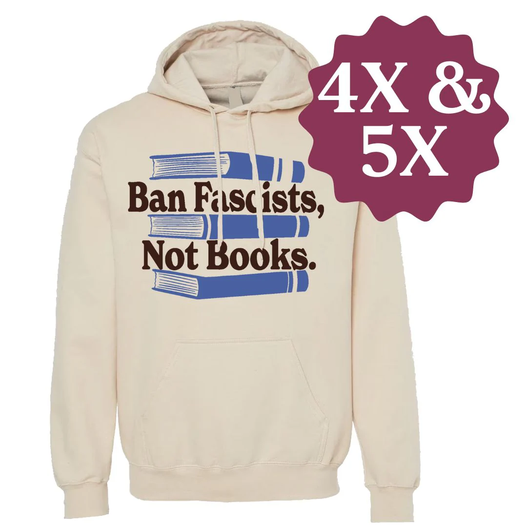 Ban Fascists Not Books Pullover Fleece - Image 3