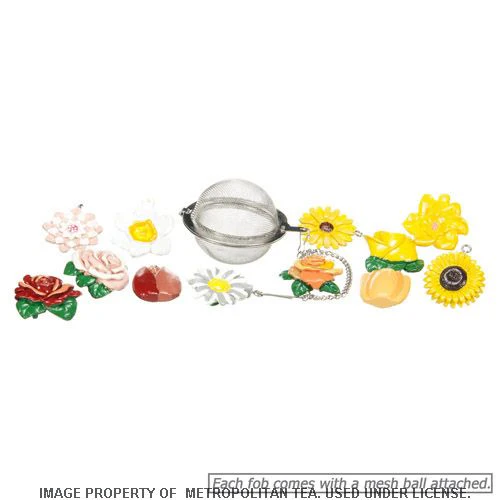 Banff Mesh Tea Ball Infuser w/ Assorted Flower Charm - Image 2