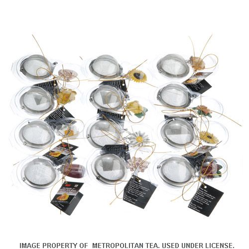 Banff Mesh Tea Ball Infuser w/ Assorted Flower Charm - Image 3