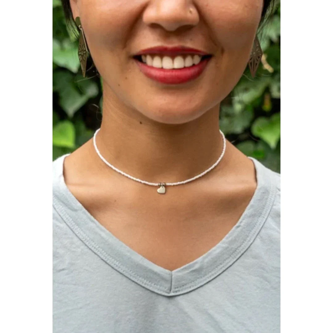 Beaded Heart Choker - Image 4