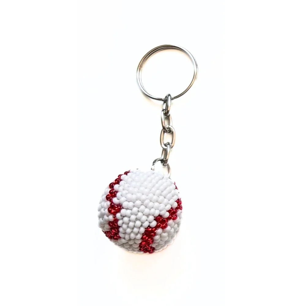 Beaded Keychain - Sports Ball - Image 2