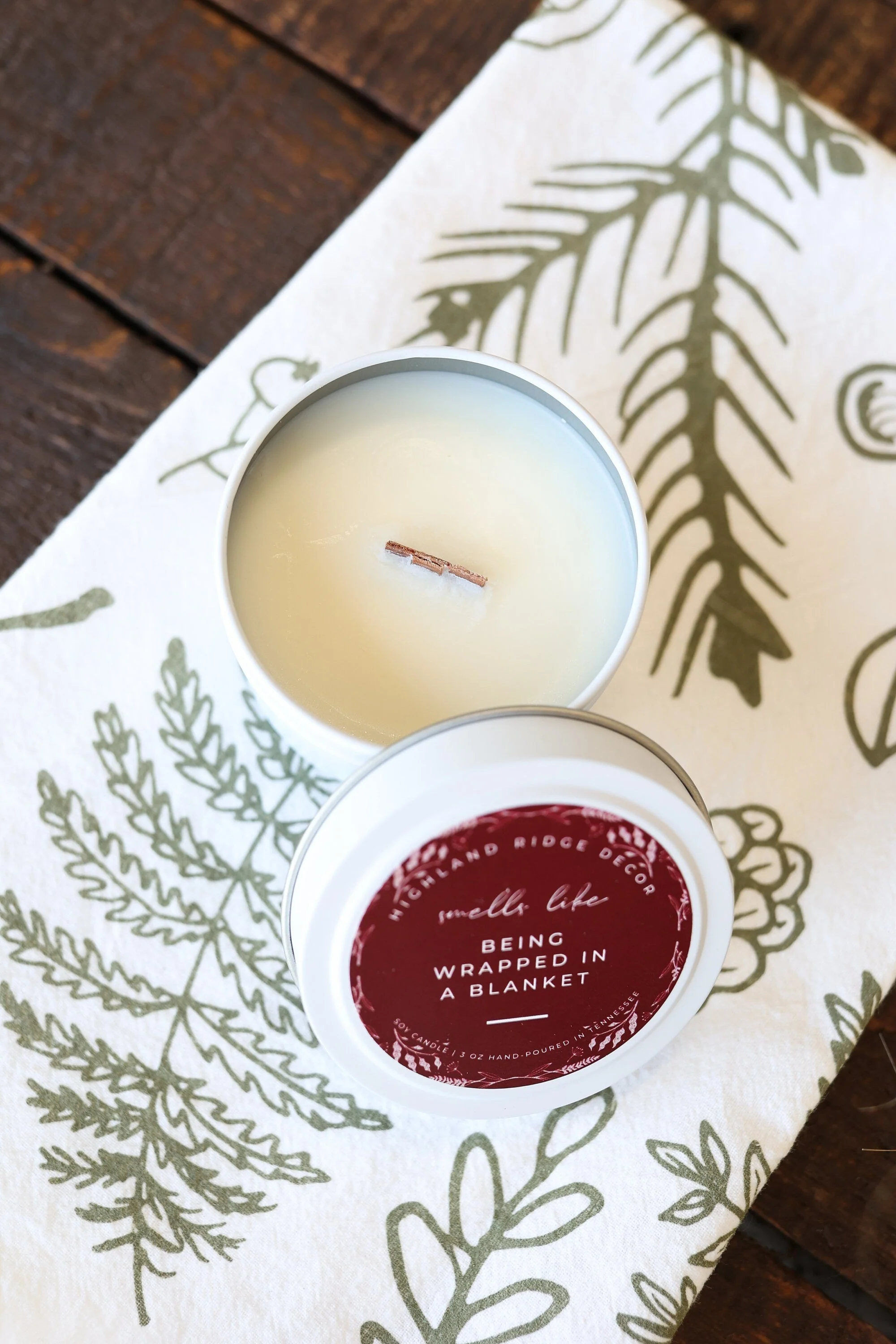 "Being Wrapped In A Blanket" Candle Tin - Image 2