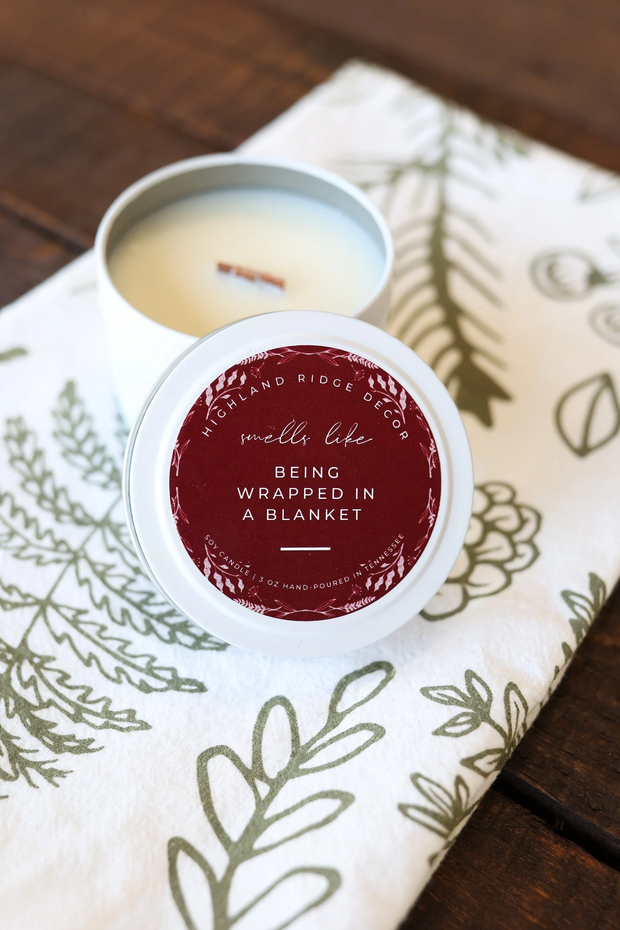 "Being Wrapped In A Blanket" Candle Tin - Image 3
