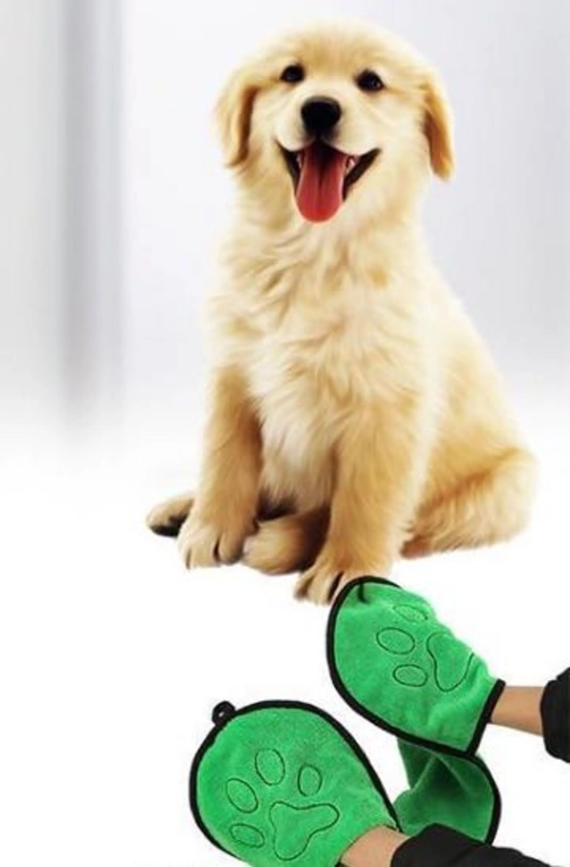 BeNat Pets. Dog Bath Towel Double Drop Pocket Design - Image 3