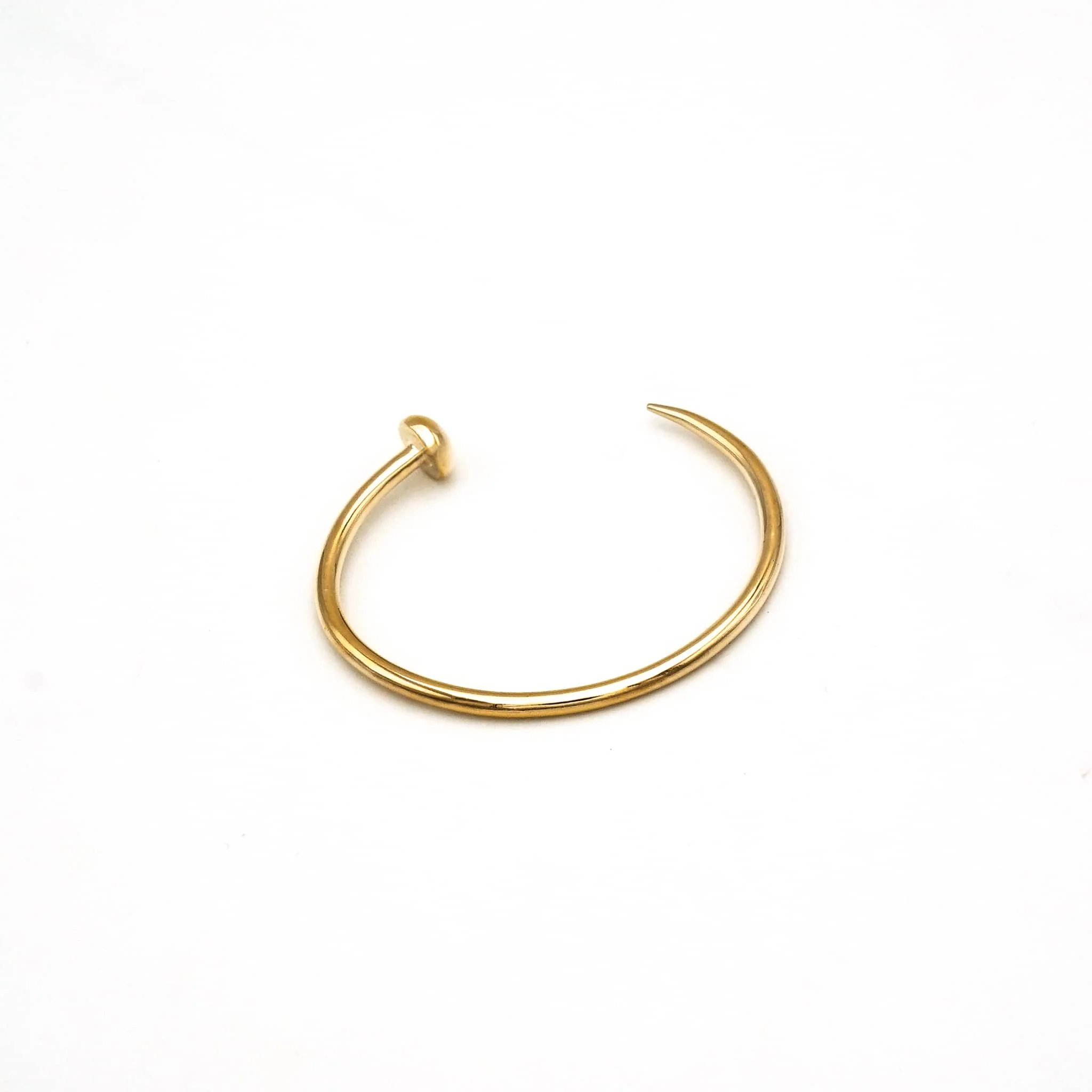 Bent Nail Brass Cuff Bracelet | Doa - Image 2