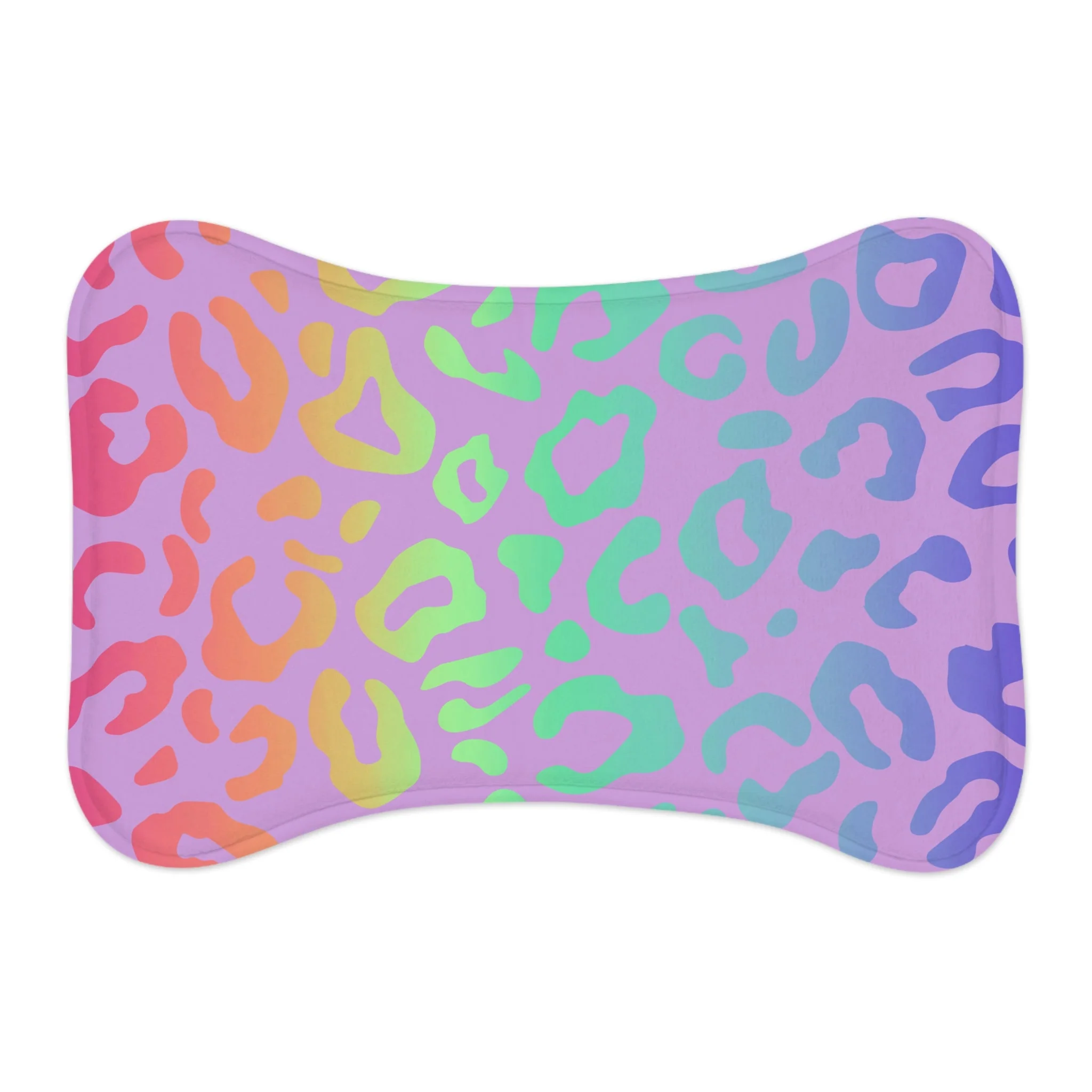 Bespattered Facade Bright Leopard Pet Feeding Mats (3 Shapes) - Image 5