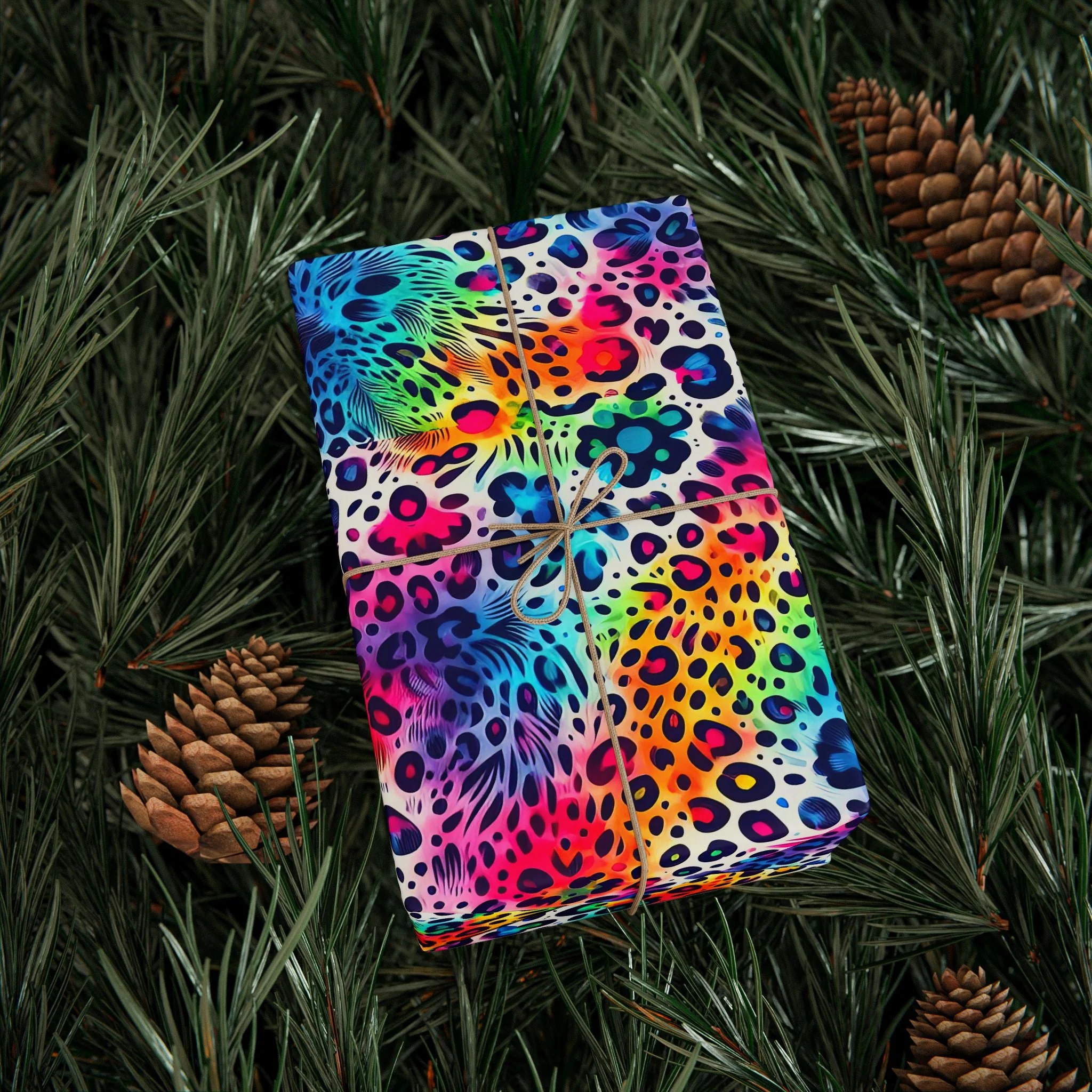Bespattered Facade Colorful Animal Print Wrapping Paper | Three Sizes | Glossy or Matte - Image 5