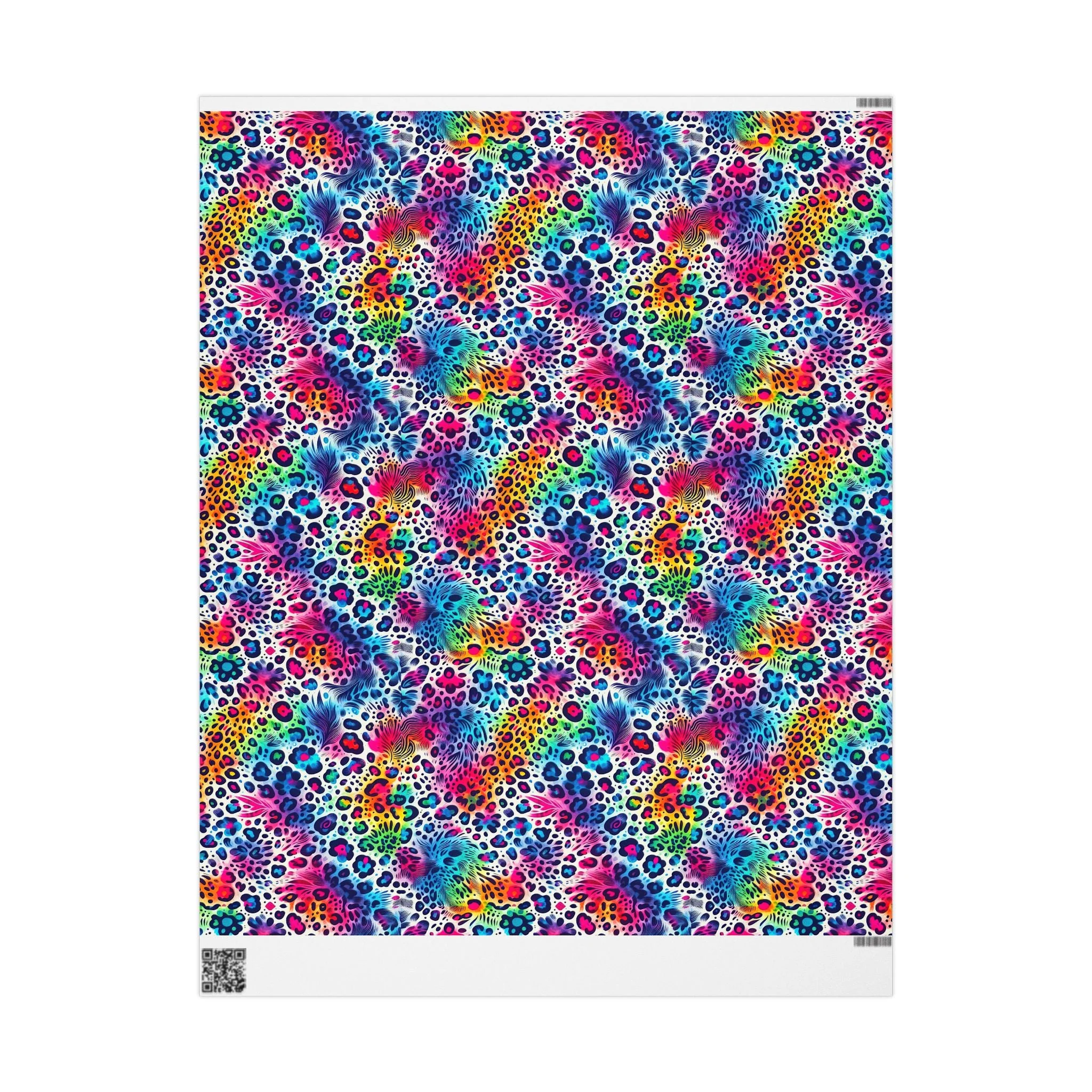 Bespattered Facade Colorful Animal Print Wrapping Paper | Three Sizes | Glossy or Matte - Image 6