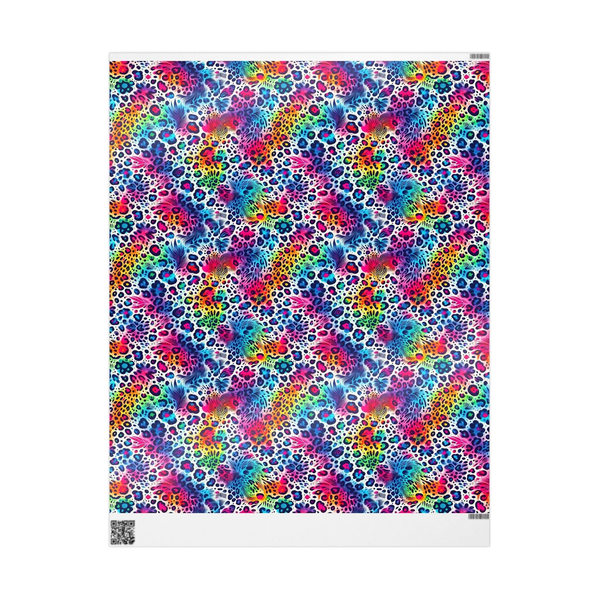 Bespattered Facade Colorful Animal Print Wrapping Paper | Three Sizes | Glossy or Matte - Image 7