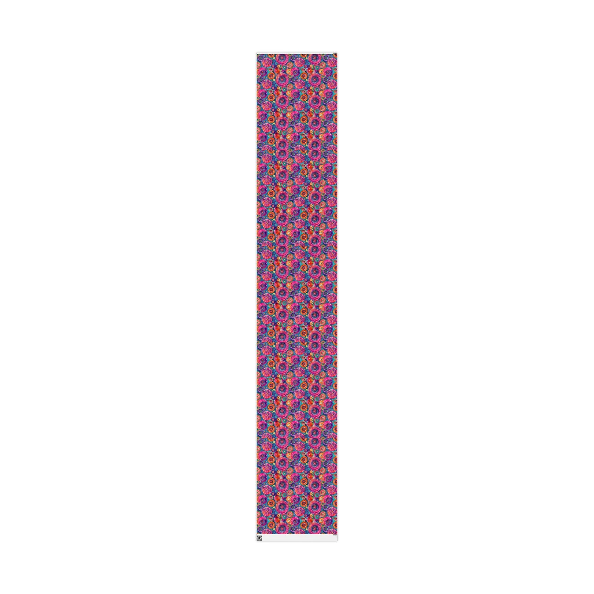 Bespattered Facade Colorful Circles Wrapping Paper | Three Sizes | Glossy or Matte - Image 11