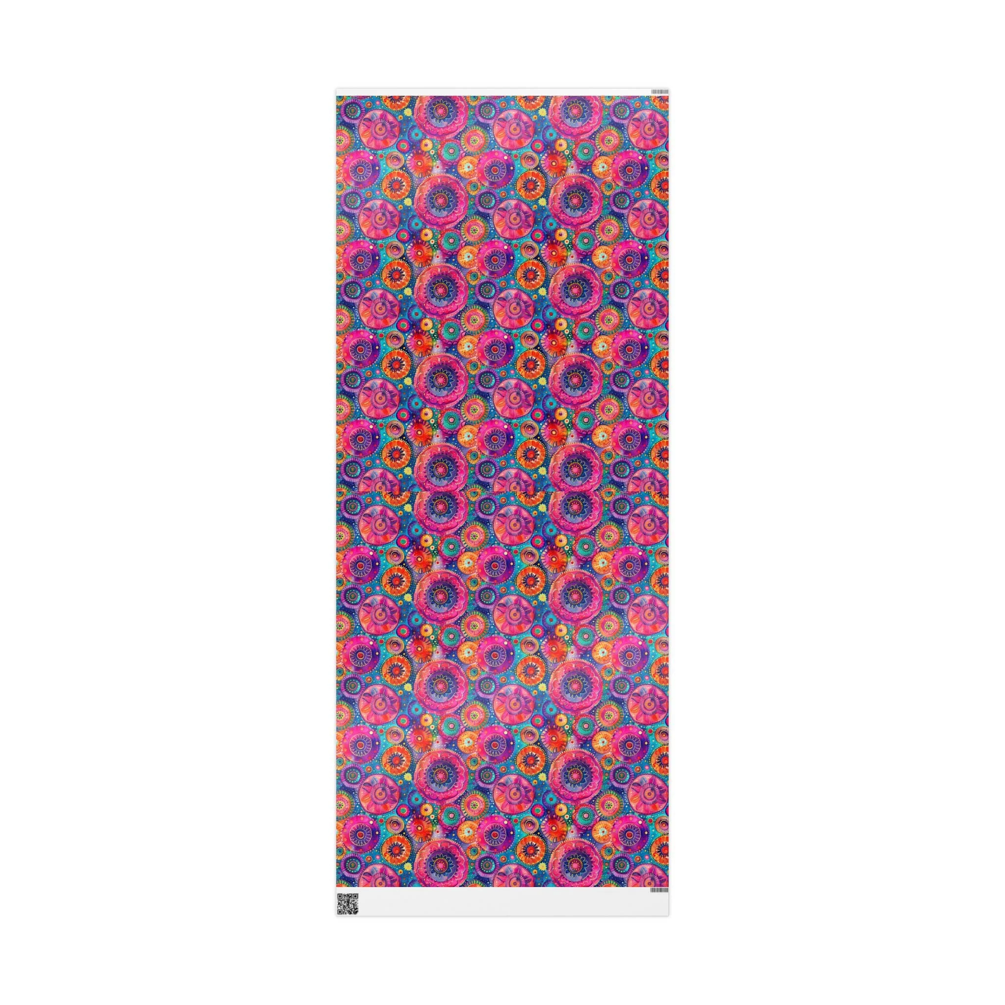 Bespattered Facade Colorful Circles Wrapping Paper | Three Sizes | Glossy or Matte - Image 8