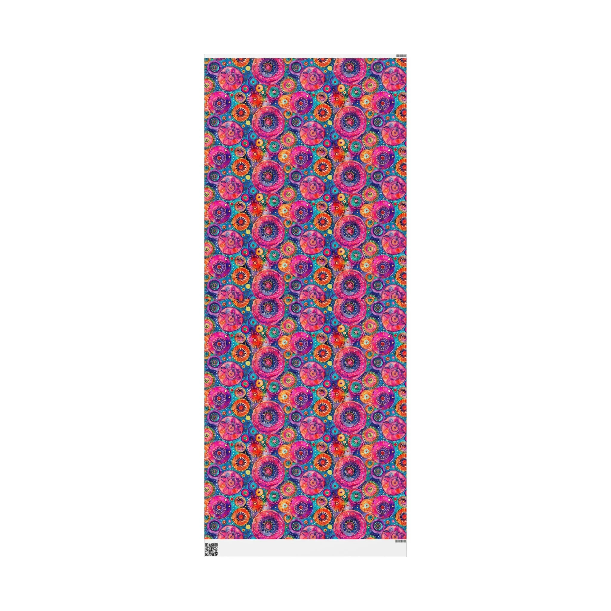 Bespattered Facade Colorful Circles Wrapping Paper | Three Sizes | Glossy or Matte - Image 9