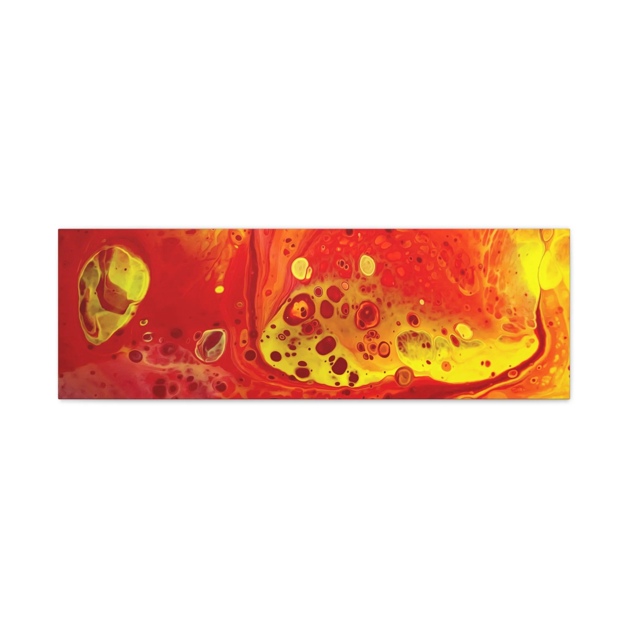 Bespattered Facade Flamin' Hot Stretched Matte Canvas Art Prints | Multiple Sizes - Image 15