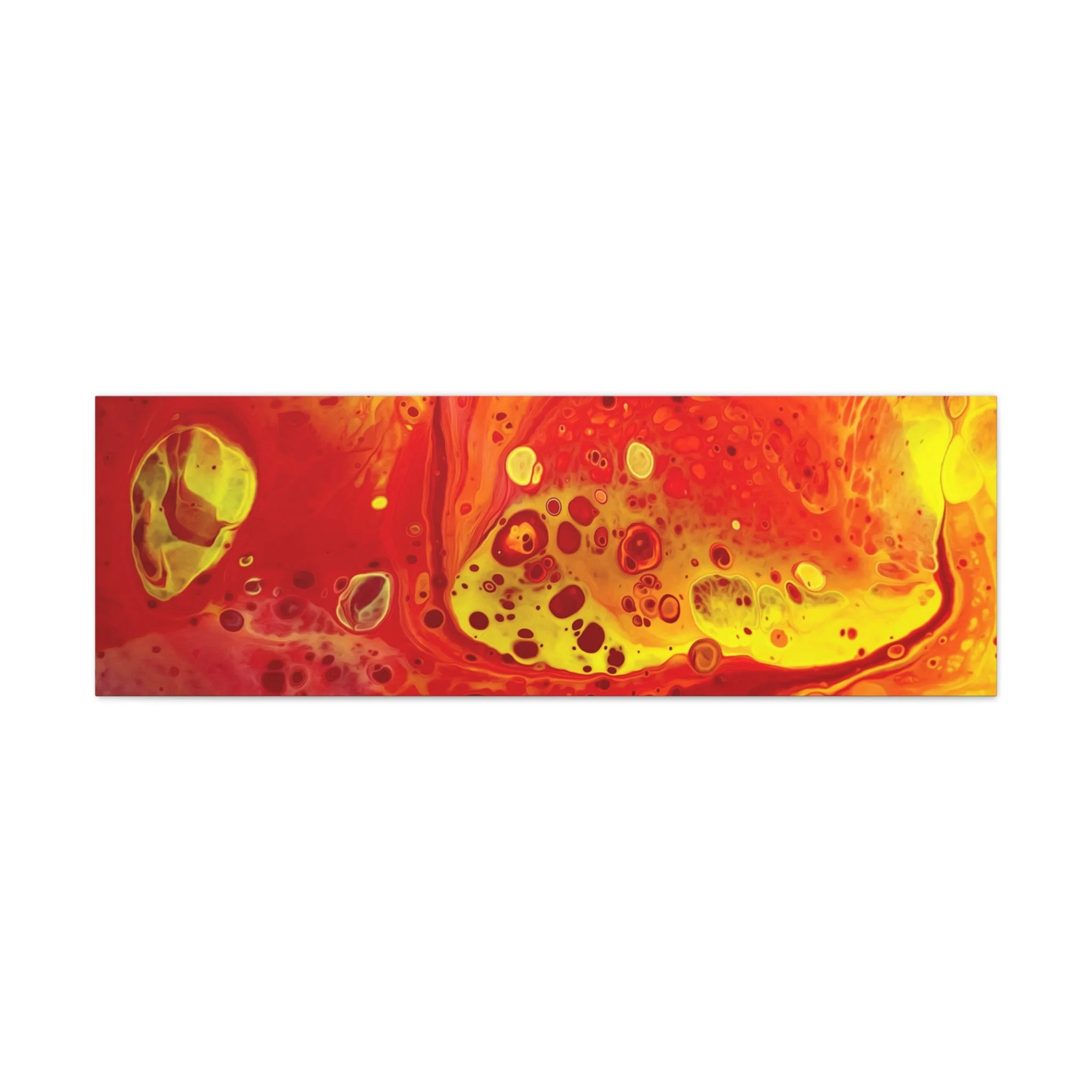 Bespattered Facade Flamin' Hot Stretched Matte Canvas Art Prints | Multiple Sizes - Image 19