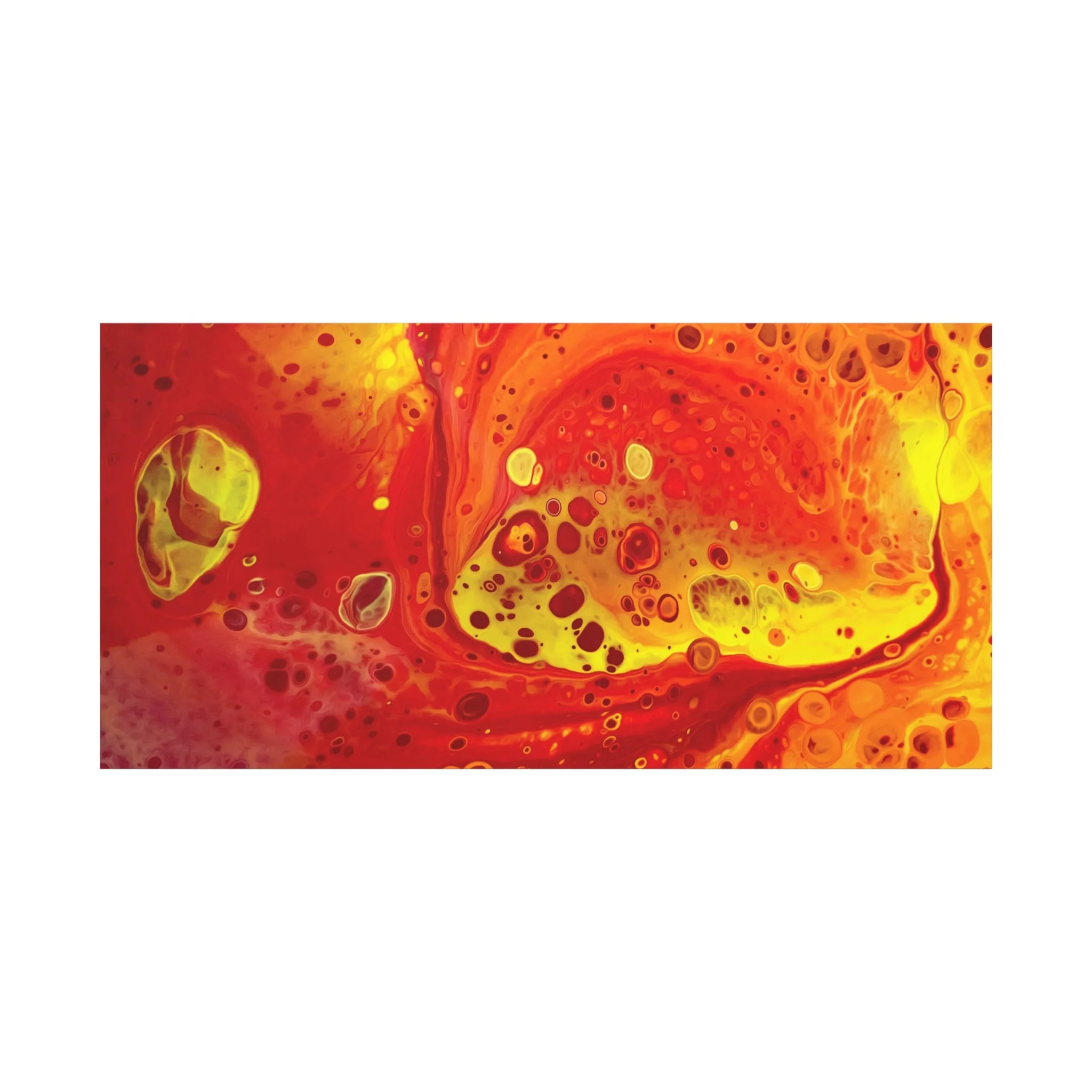 Bespattered Facade Flamin' Hot Stretched Matte Canvas Art Prints | Multiple Sizes - Image 24